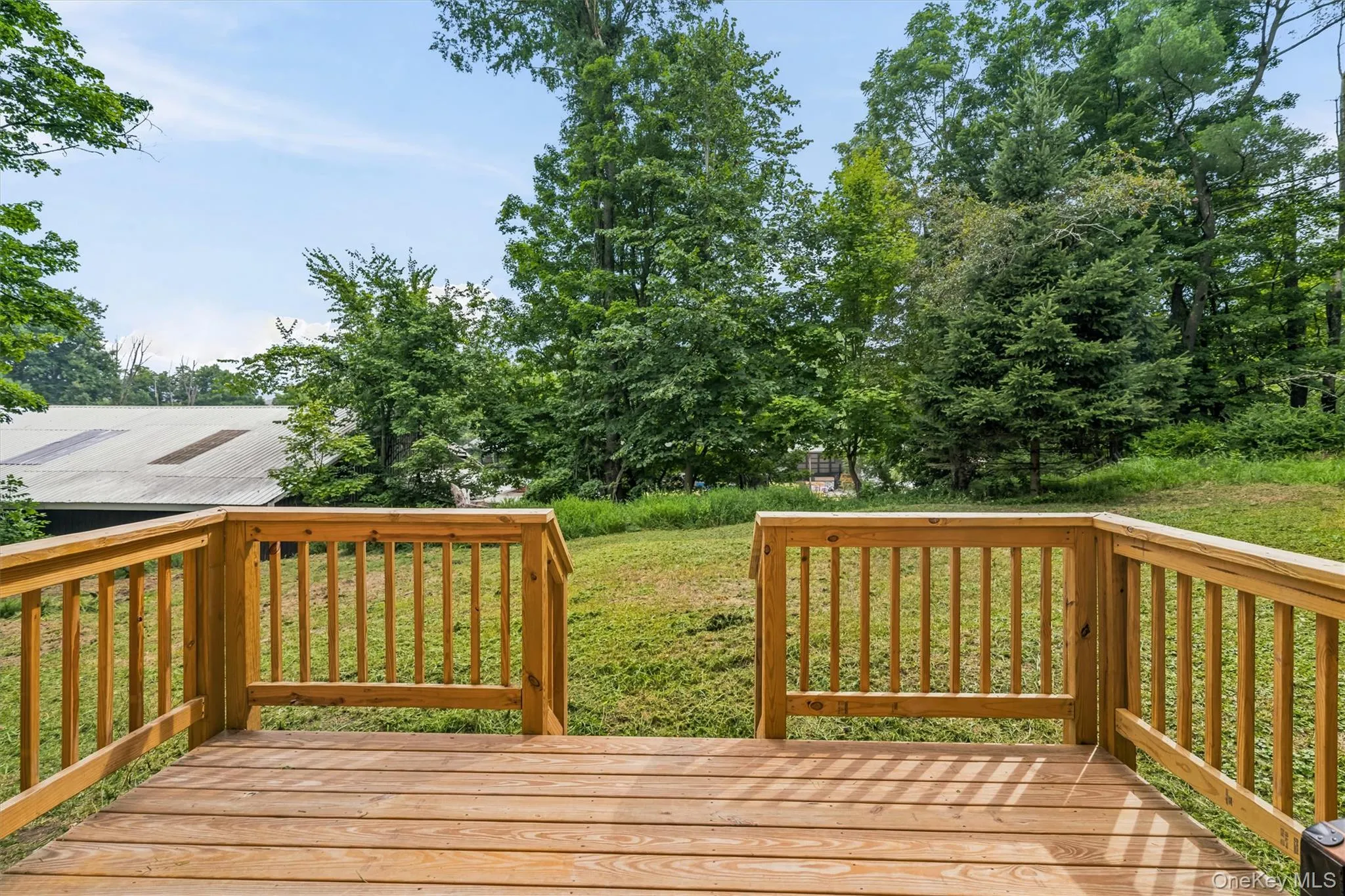 Back deck off dining area Back deck off dining area