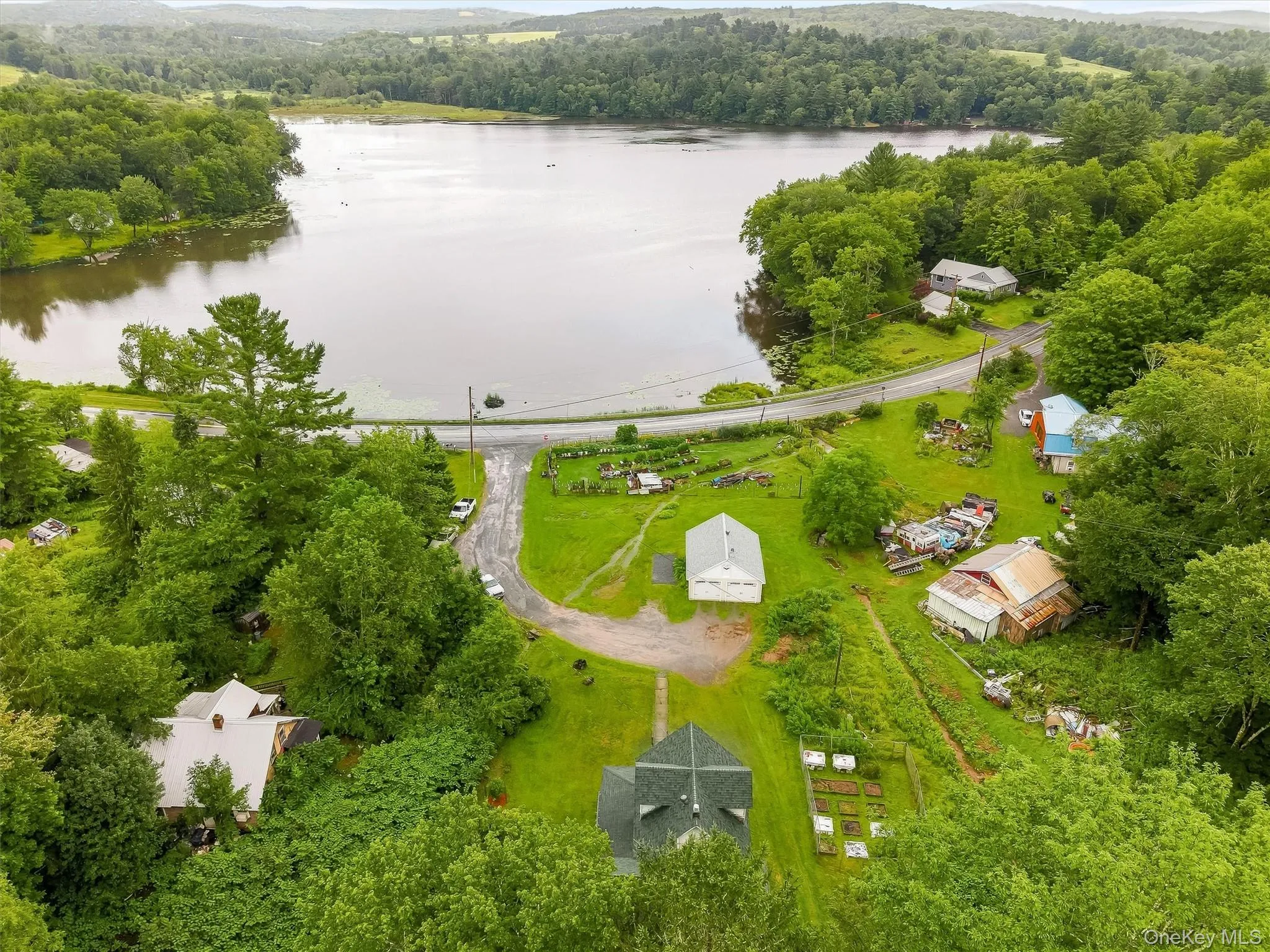 Aerial view from the house looking towards Briscoe Lake Aerial view from the house looking towards Briscoe Lake