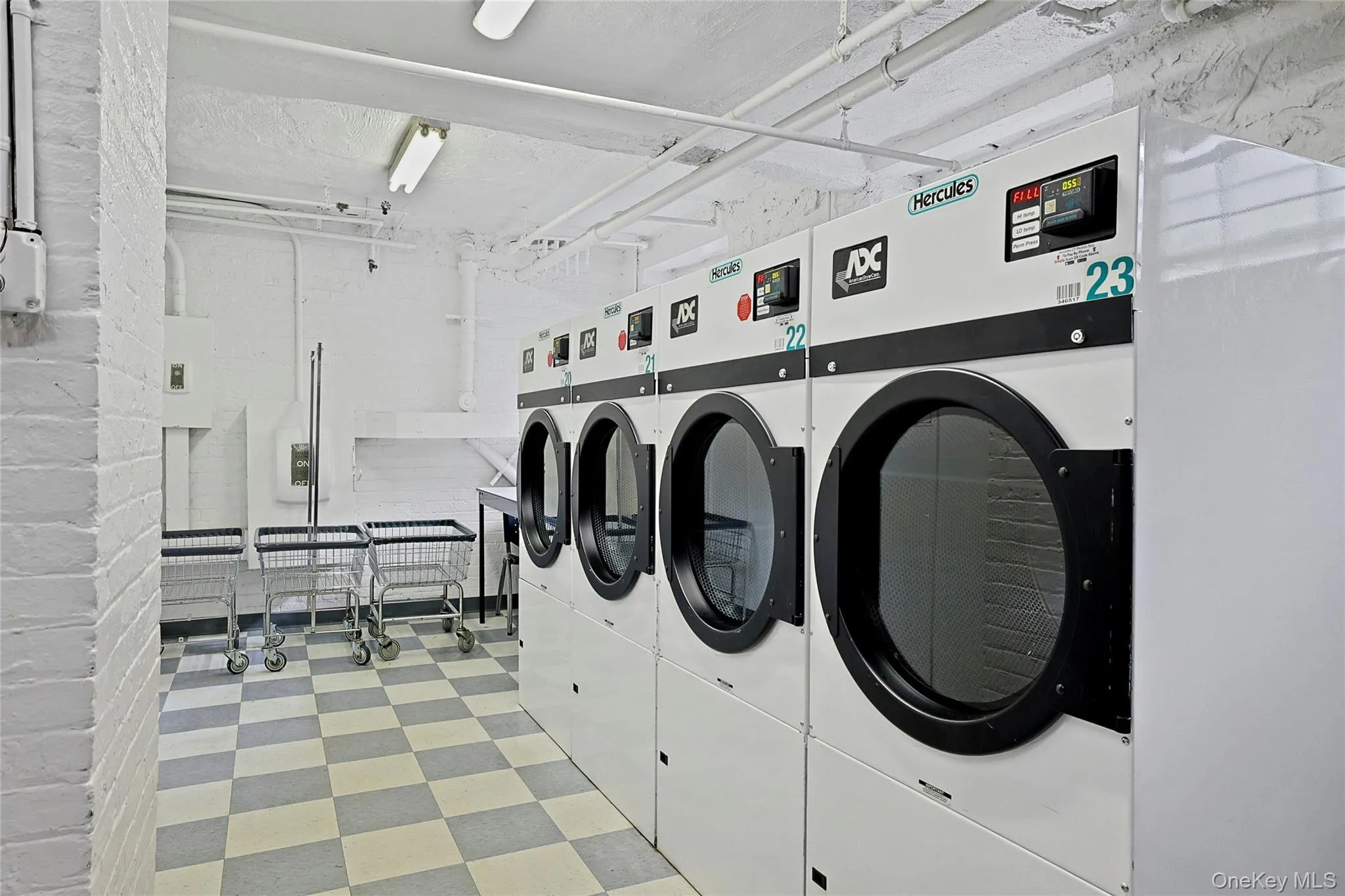 Convenient on-site laundry room with multiple washers and dryers. Convenient on-site laundry room with multiple washers and dryers.