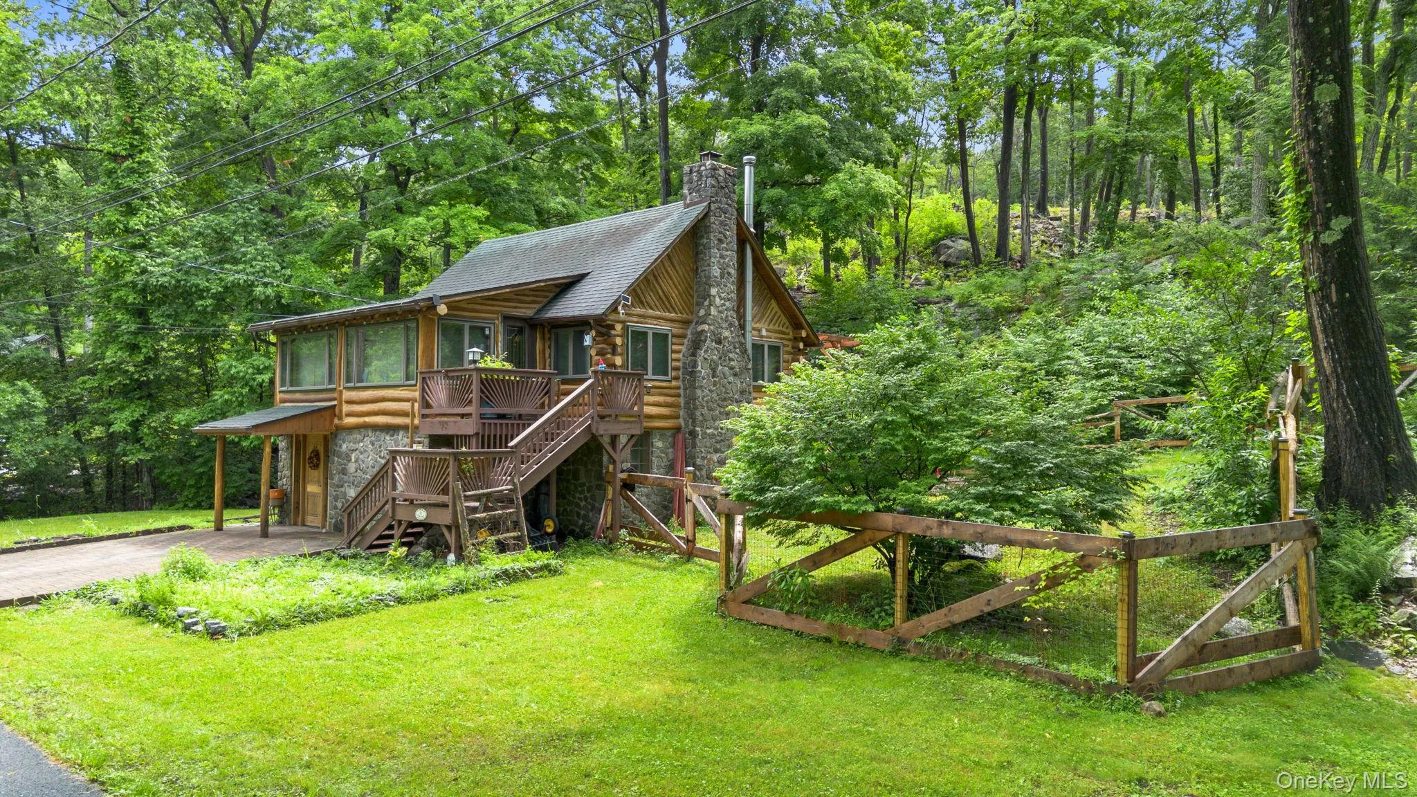 Authentic American chestnut log cabin located in the desirable Forest Knolls community on Greenwood Lake. Authentic American chestnut log cabin located in the desirable Forest Knolls community on Greenwood Lake.