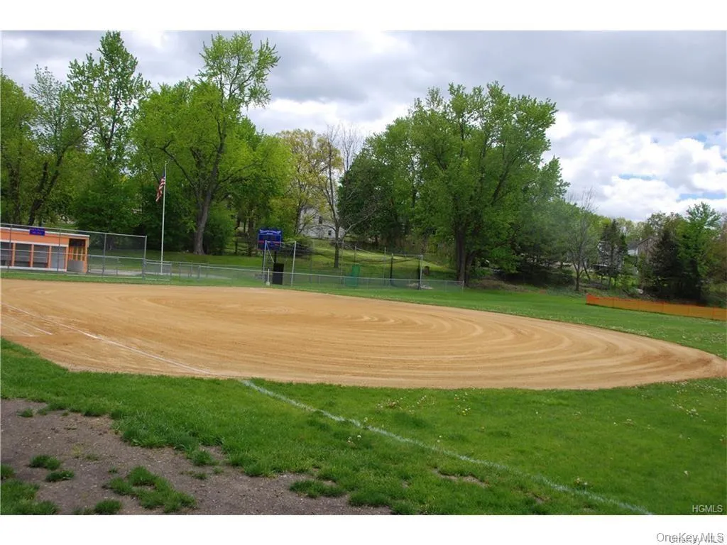 The ball field is so close and visible from the backyard! The ball field is so close and visible from the backyard!