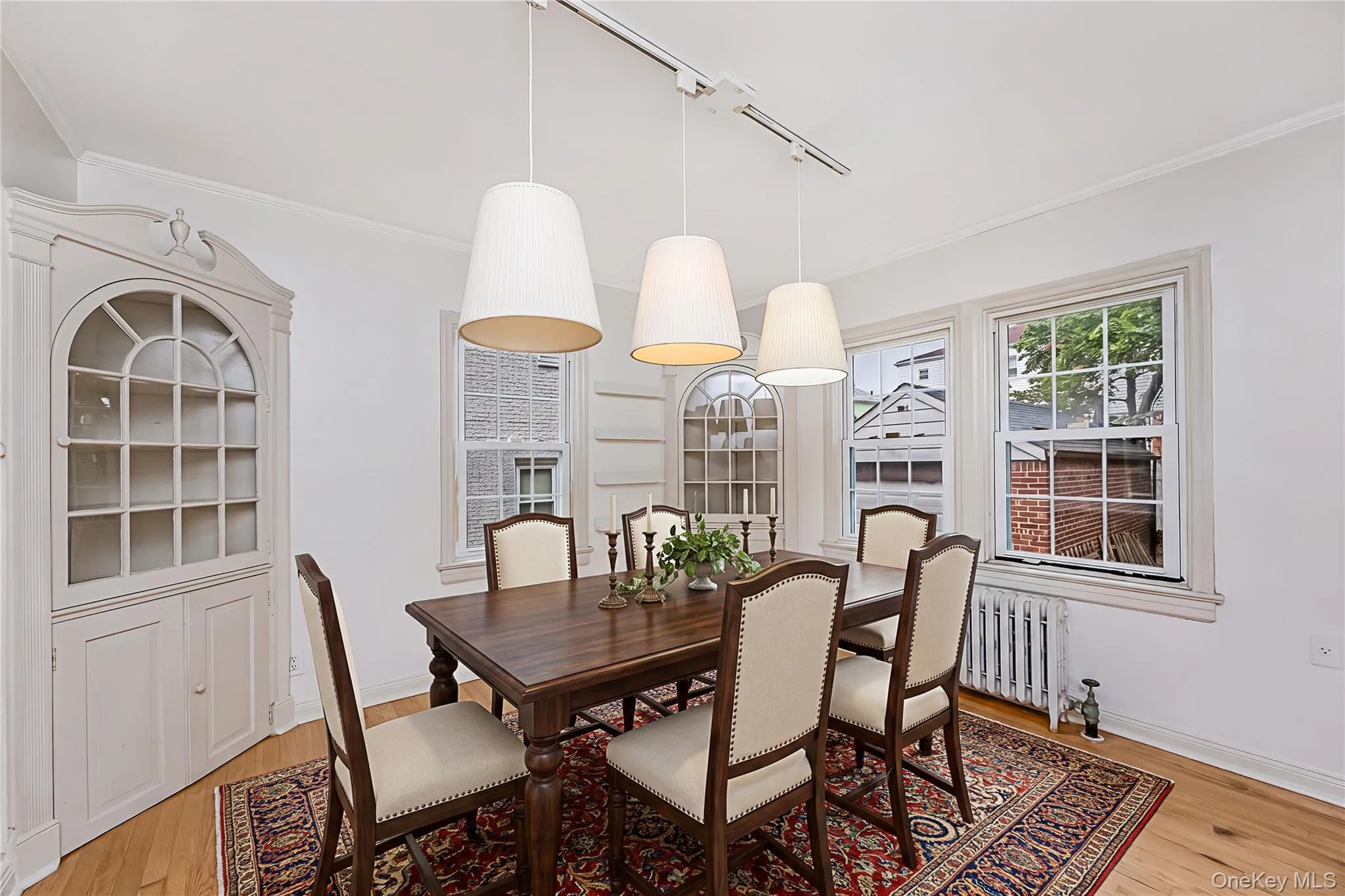Staged dining area Staged dining area