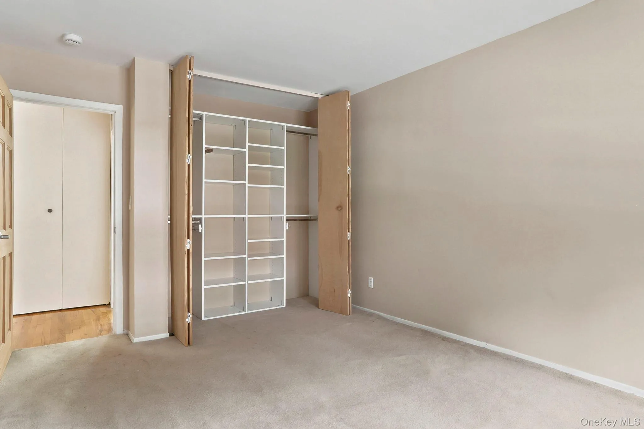 A giant closet with built-ins is ready to organize your wardrobe. There's an additional closet in the hall outside the bath too. A giant closet with built-ins is ready to organize your wardrobe. There's an additional closet in the hall outside the bath too.