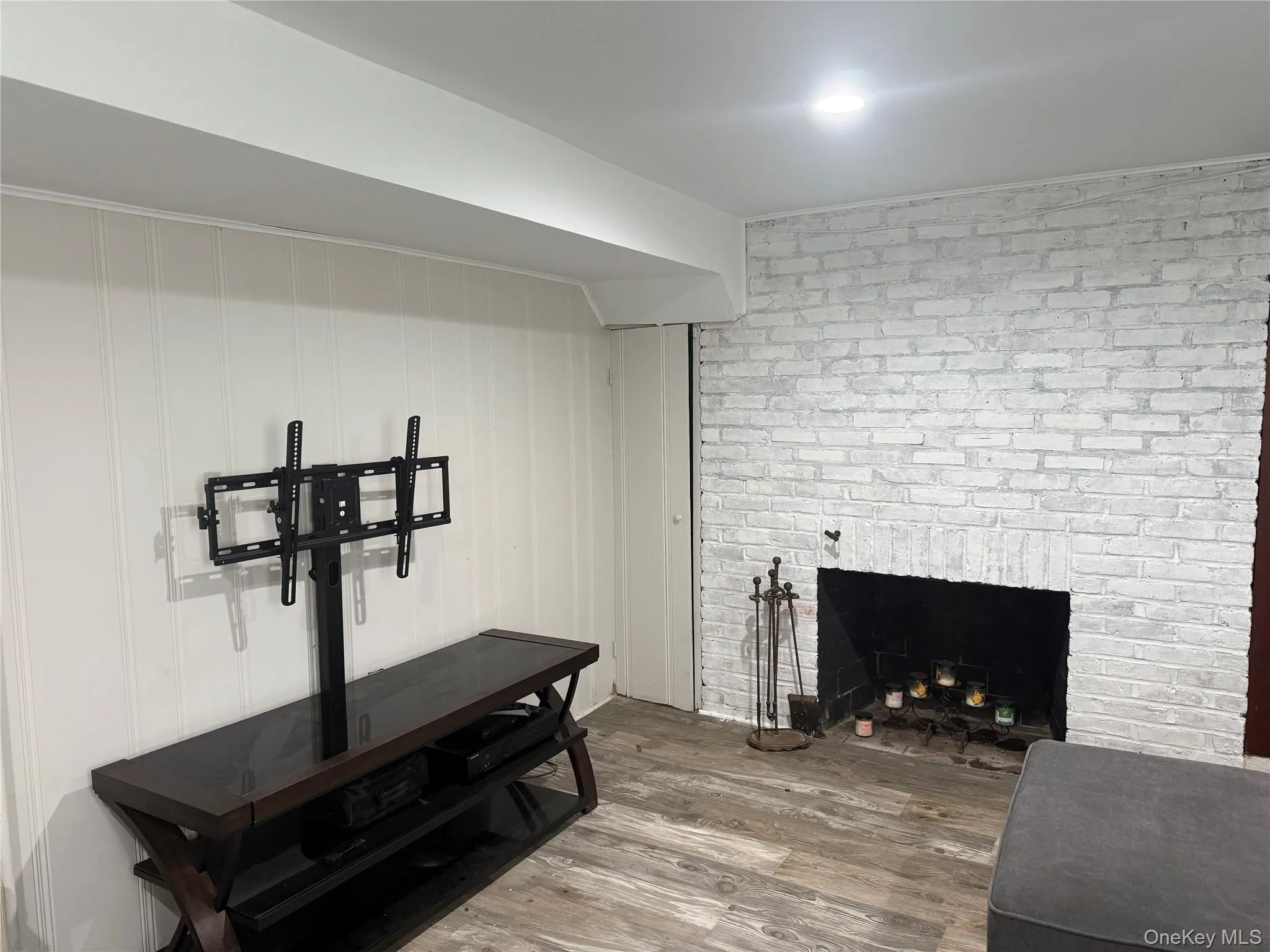 Basement view of fireplace Basement view of fireplace