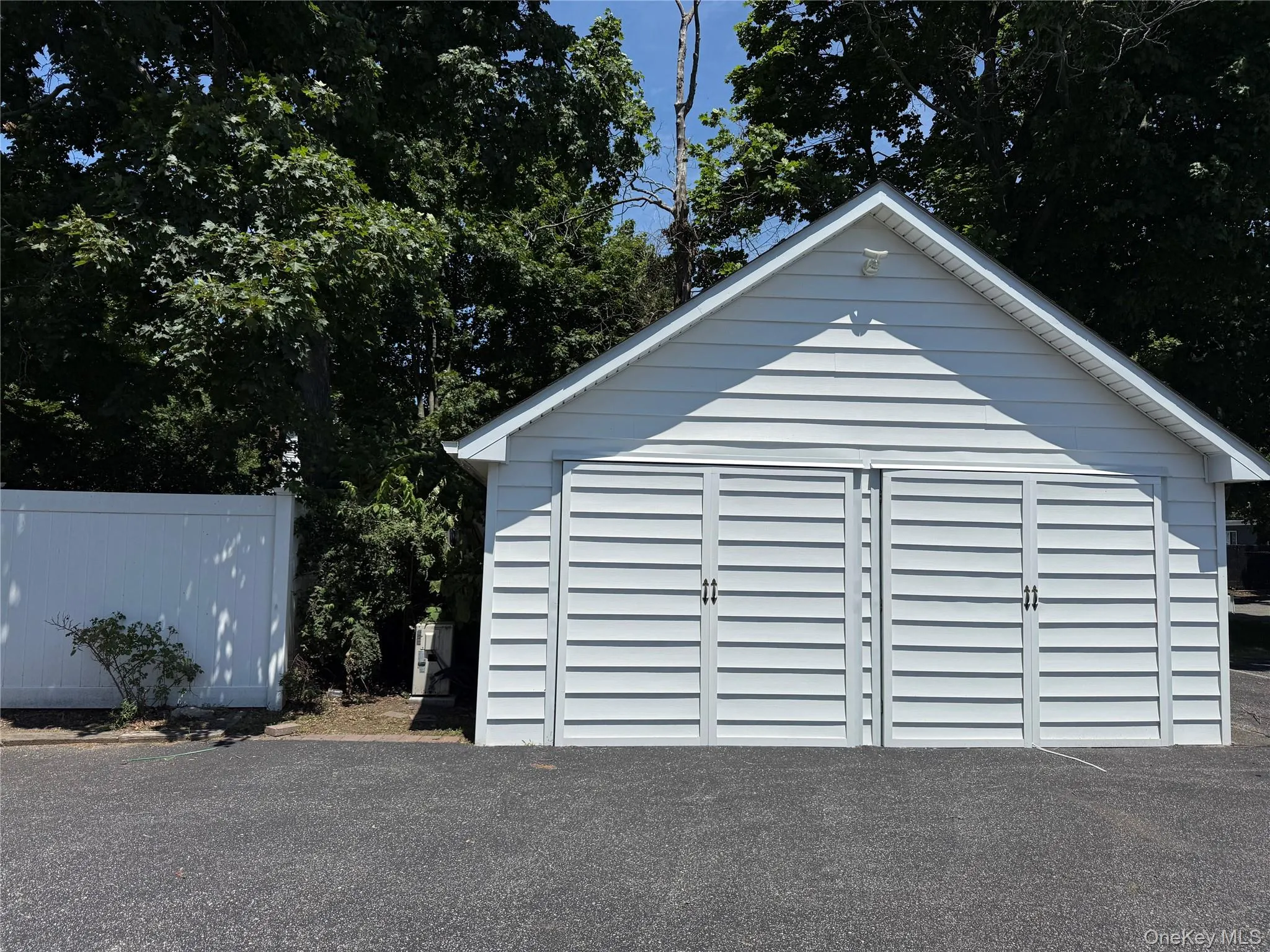 Finished 2-car garage with barn doors Finished 2-car garage with barn doors