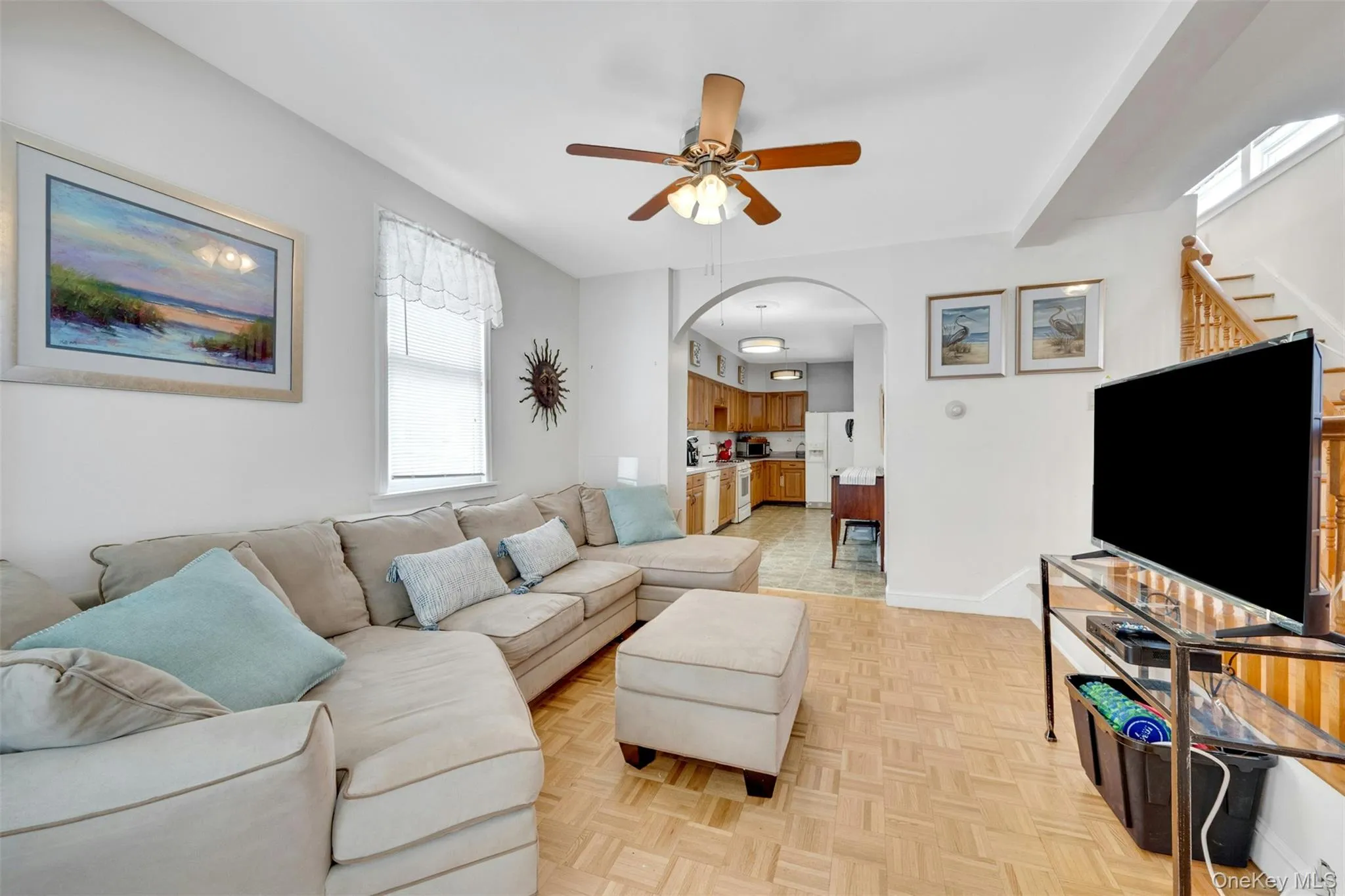 Welcoming Living Room with true hardwood floors Welcoming Living Room with true hardwood floors