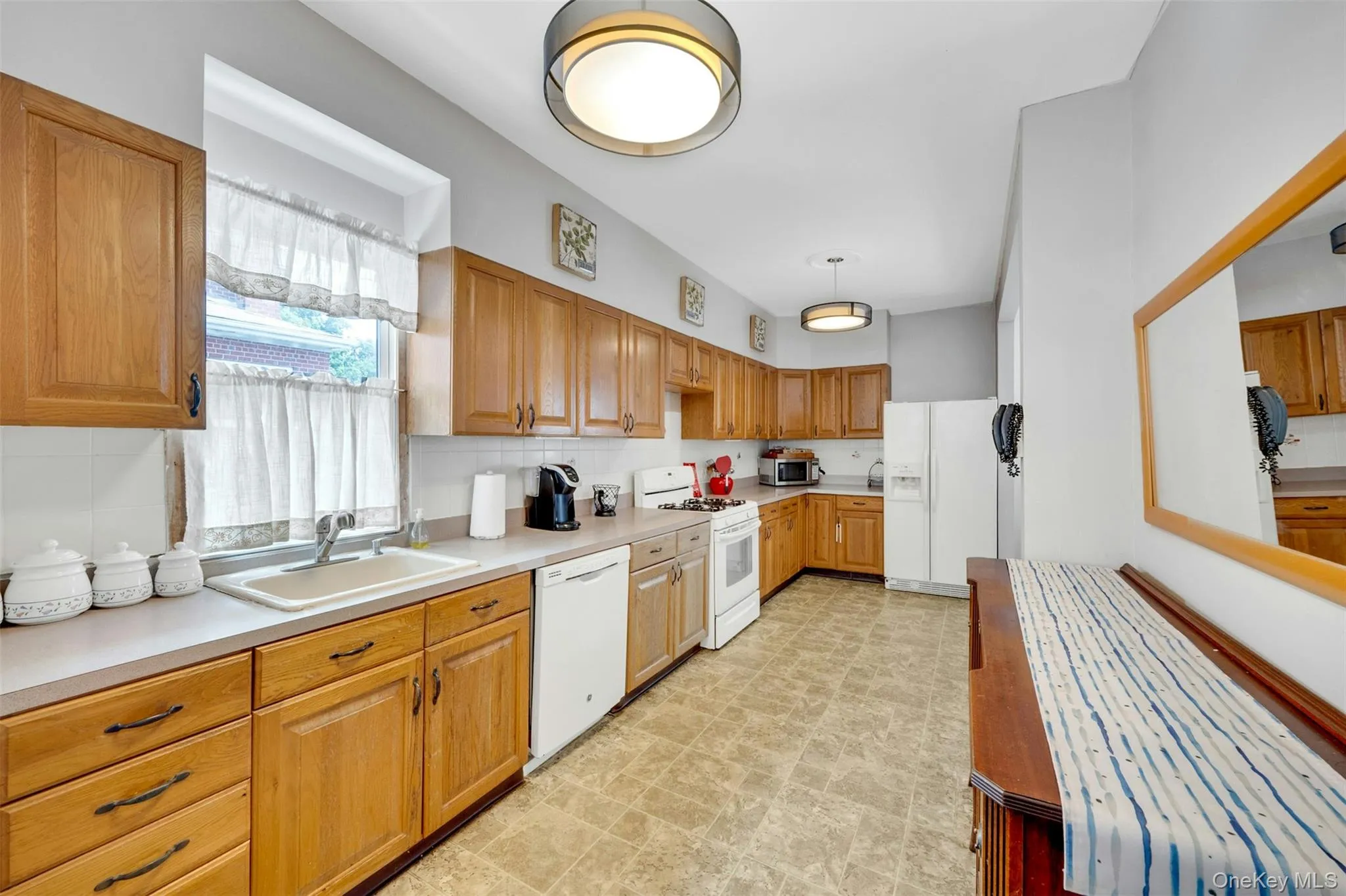 Kitchen is 20' long Kitchen is 20' long