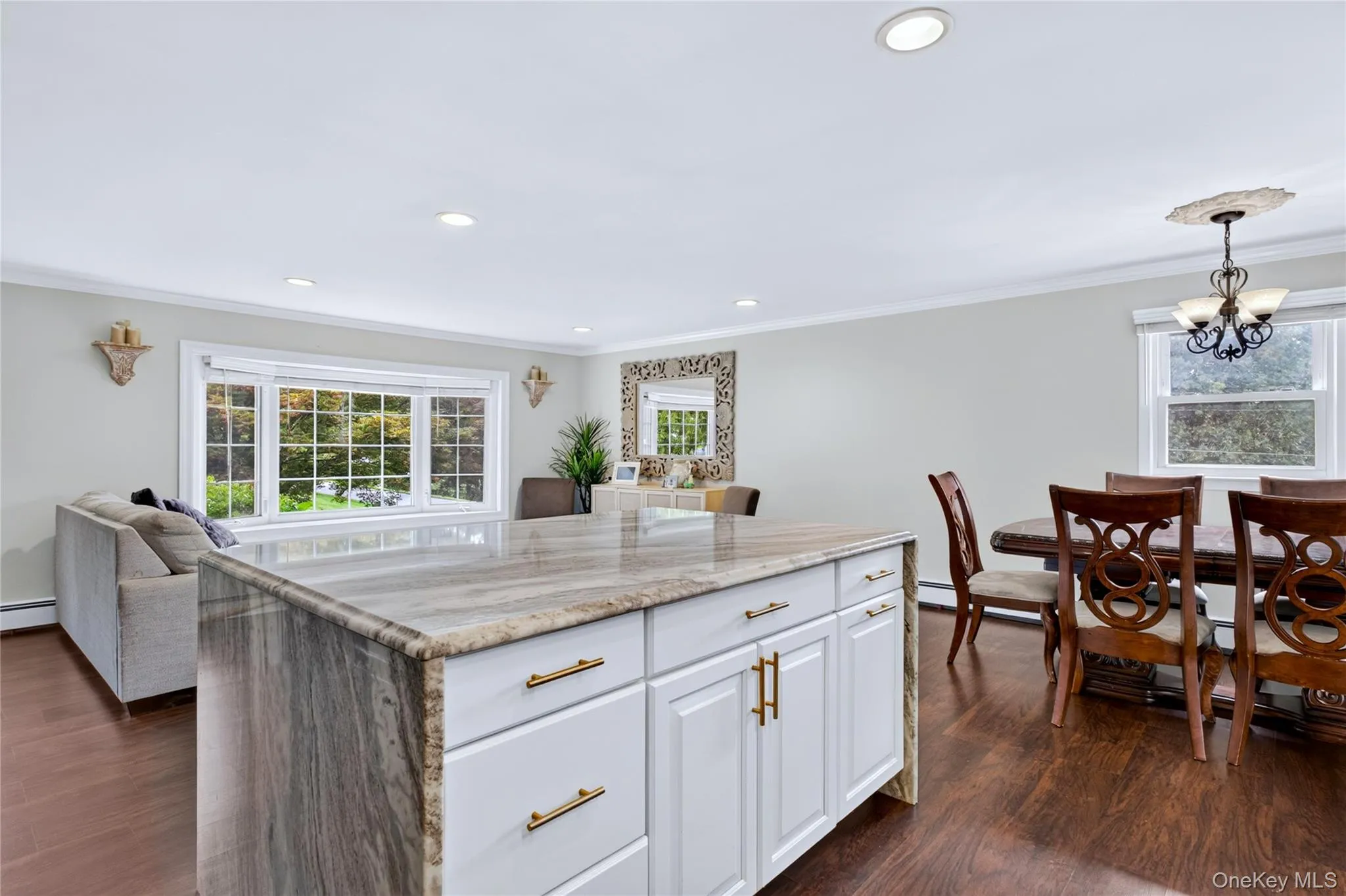Modern open floor plan. Hardwood floors. Modern open floor plan. Hardwood floors.