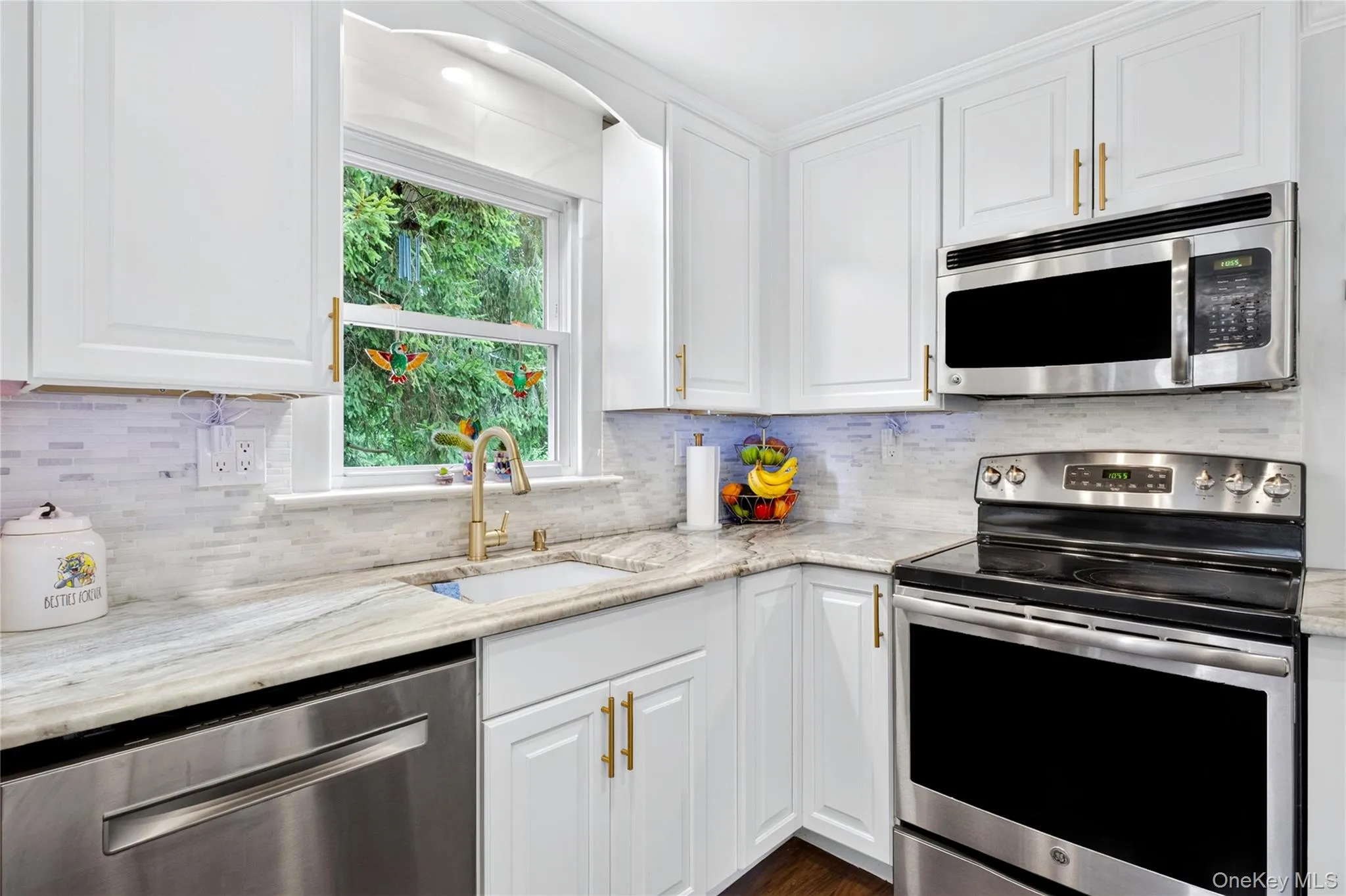 Marble counter tops. Marble window framing. Marble counter tops. Marble window framing.