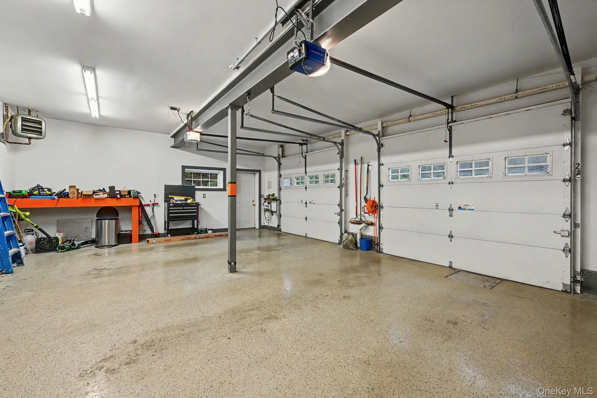 Massive 3-car garage with heating and cooling. Massive 3-car garage with heating and cooling.