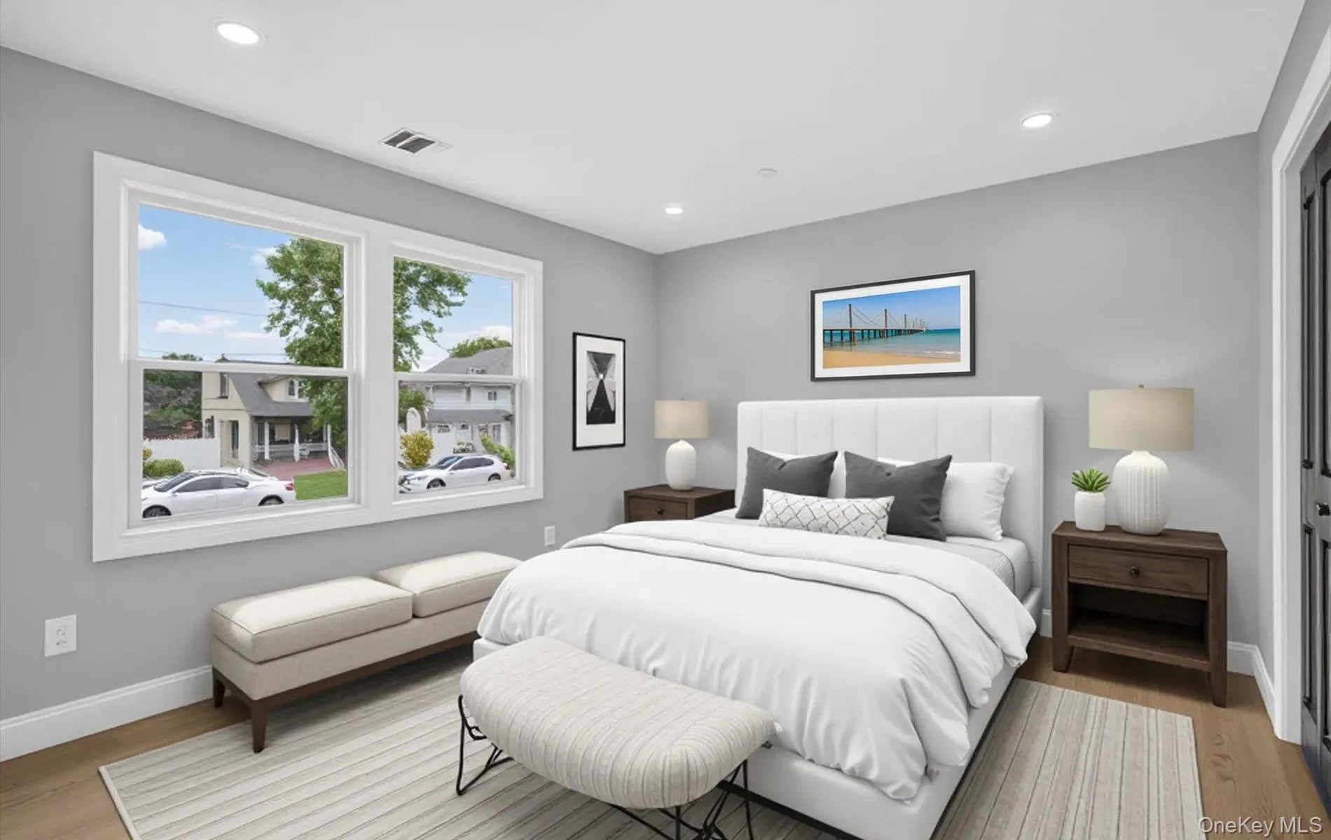 Staged Bedroom on First Floor Staged Bedroom on First Floor