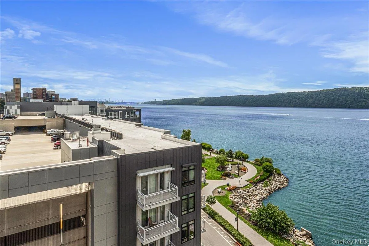 Hudson River views from 8th floor oversized patio/deck Hudson River views from 8th floor oversized patio/deck