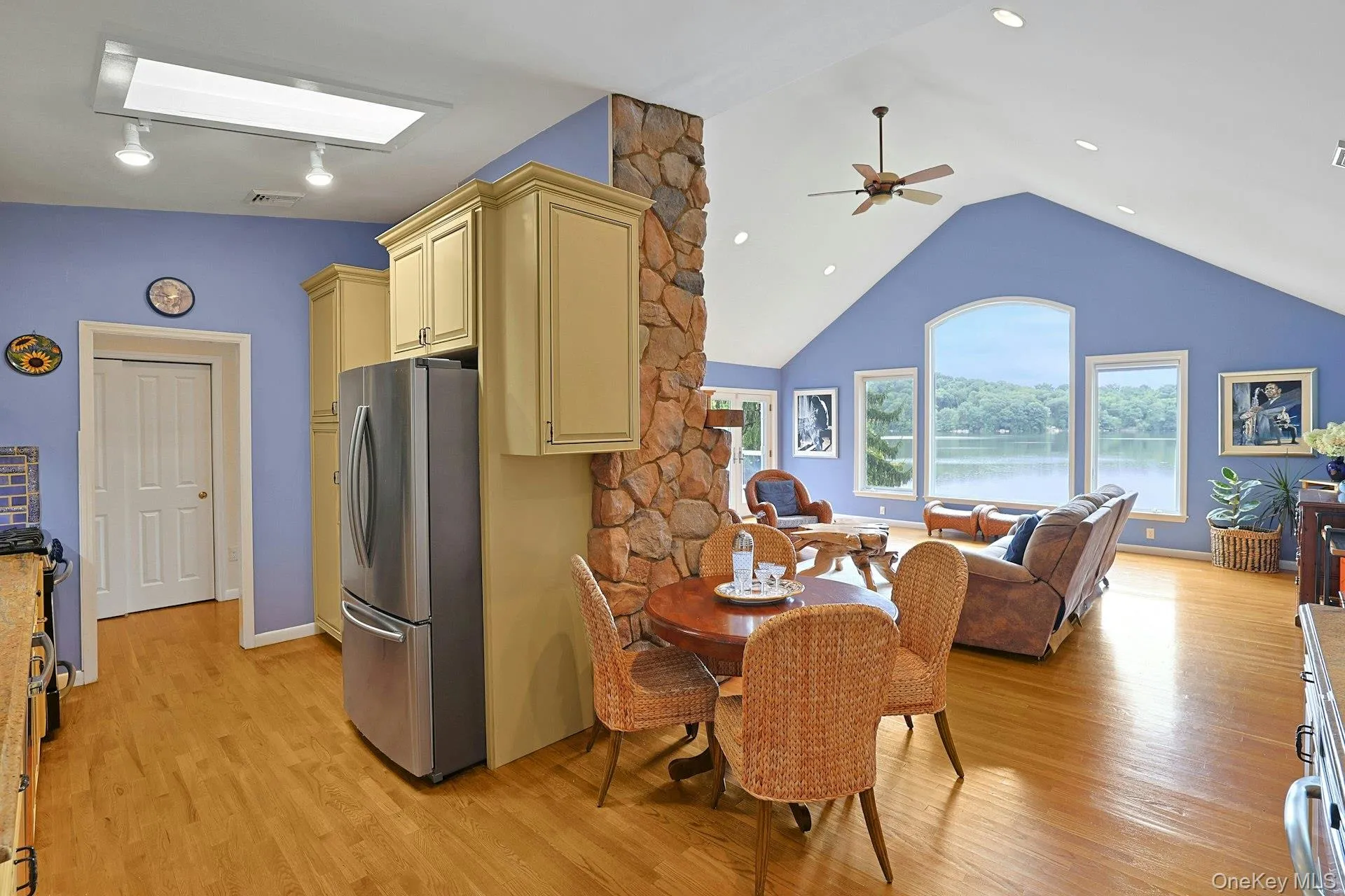 Adjacent to the dining area, the kitchen is perfectly planned for the chef's ease. With lake views as a bonus, making every day feel a little more special. Adjacent to the dining area, the kitchen is perfectly planned for the chef's ease. With lake views as a bonus, making every day feel a little more special.