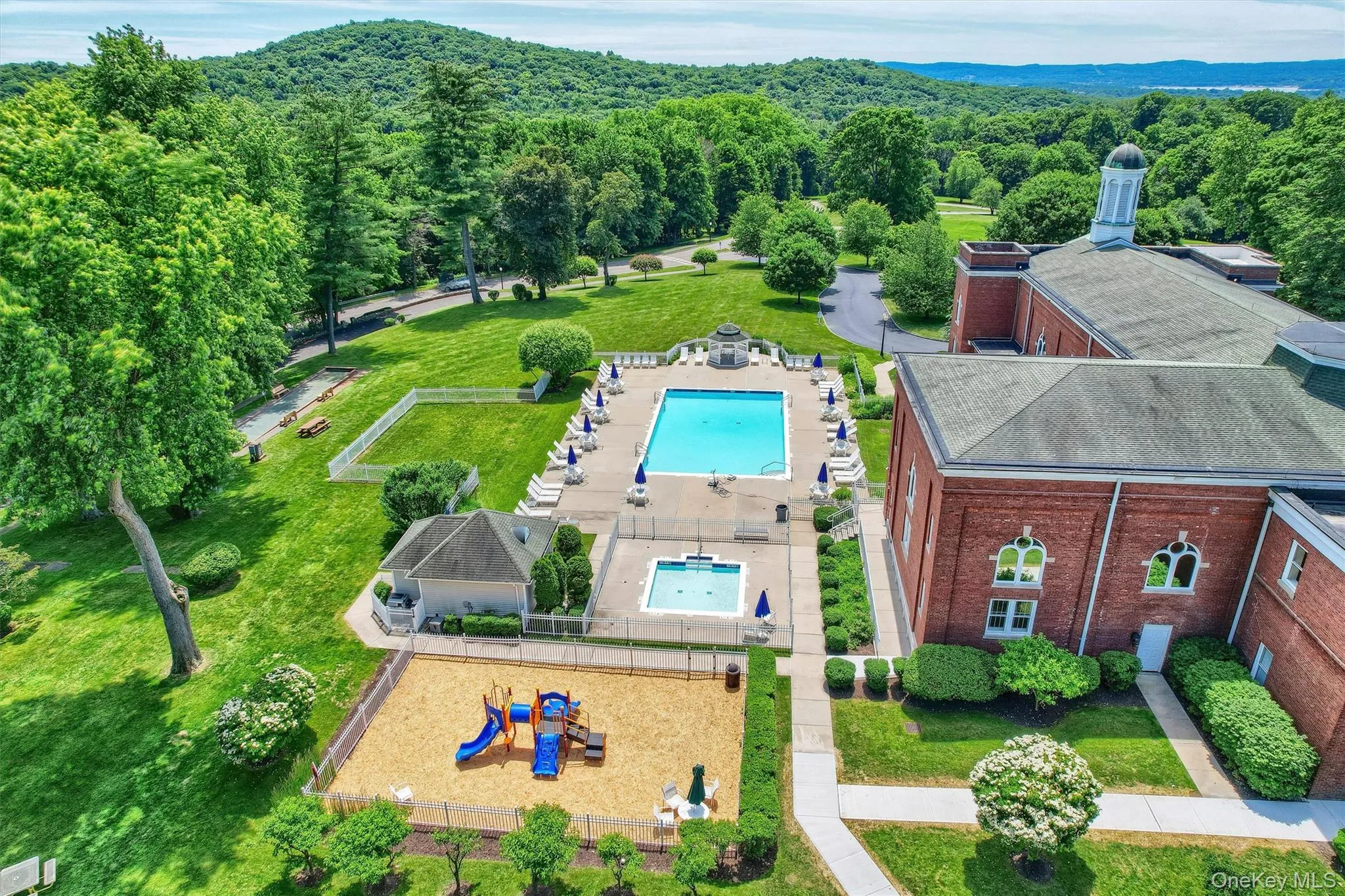 aerial view of pool complex aerial view of pool complex