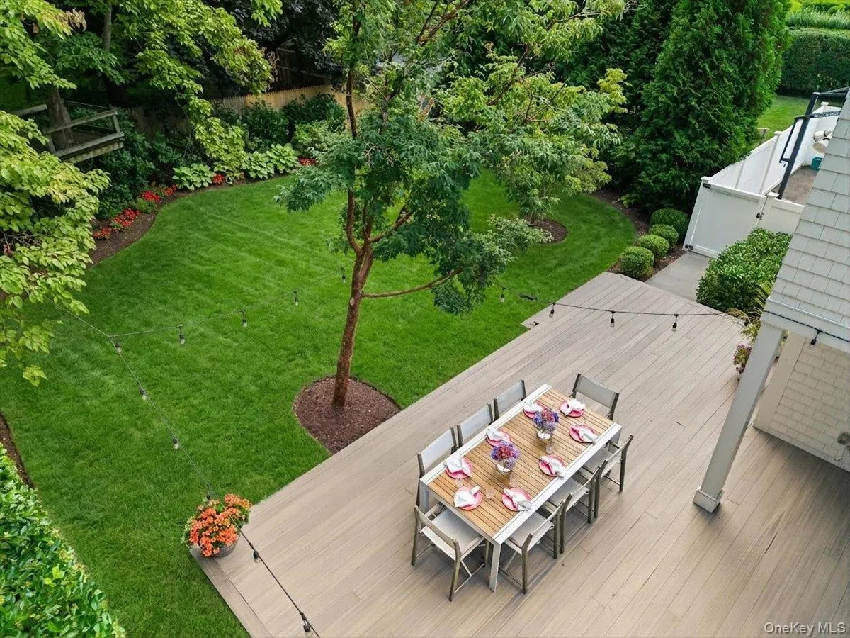 There is an extensive back deck just off the family room, perfect for entertaining. There is an extensive back deck just off the family room, perfect for entertaining.