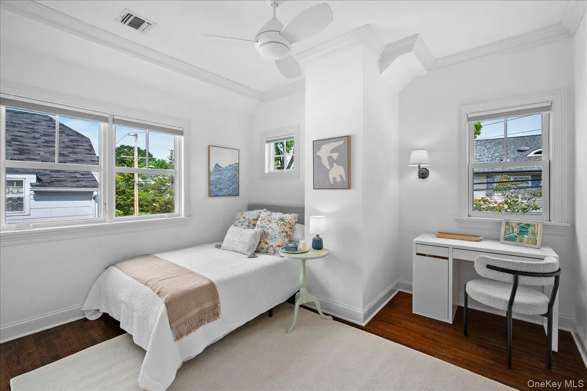 Bedroom on the second level. Bedroom on the second level.