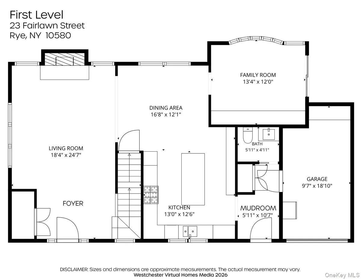 First level floor plan. First level floor plan.