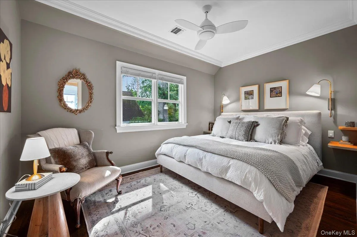 Bedroom on the second level. Bedroom on the second level.