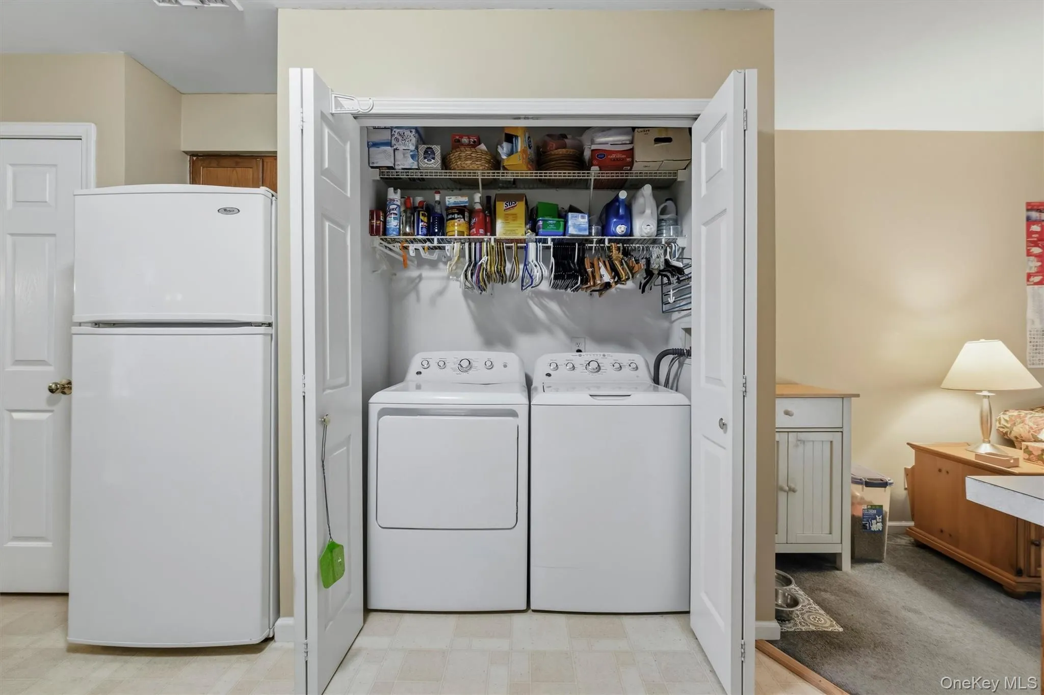 Washer/dryer nook in a closet! Washer/dryer nook in a closet!