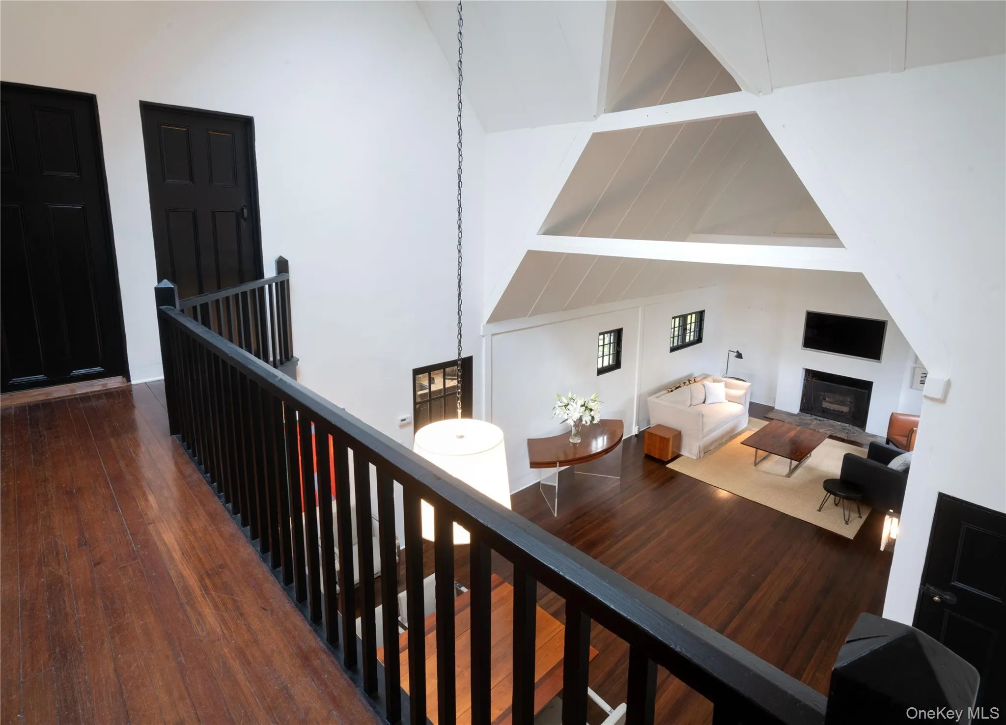 Second Floor Hall Overlooking Dining Area and LIving Room Second Floor Hall Overlooking Dining Area and LIving Room