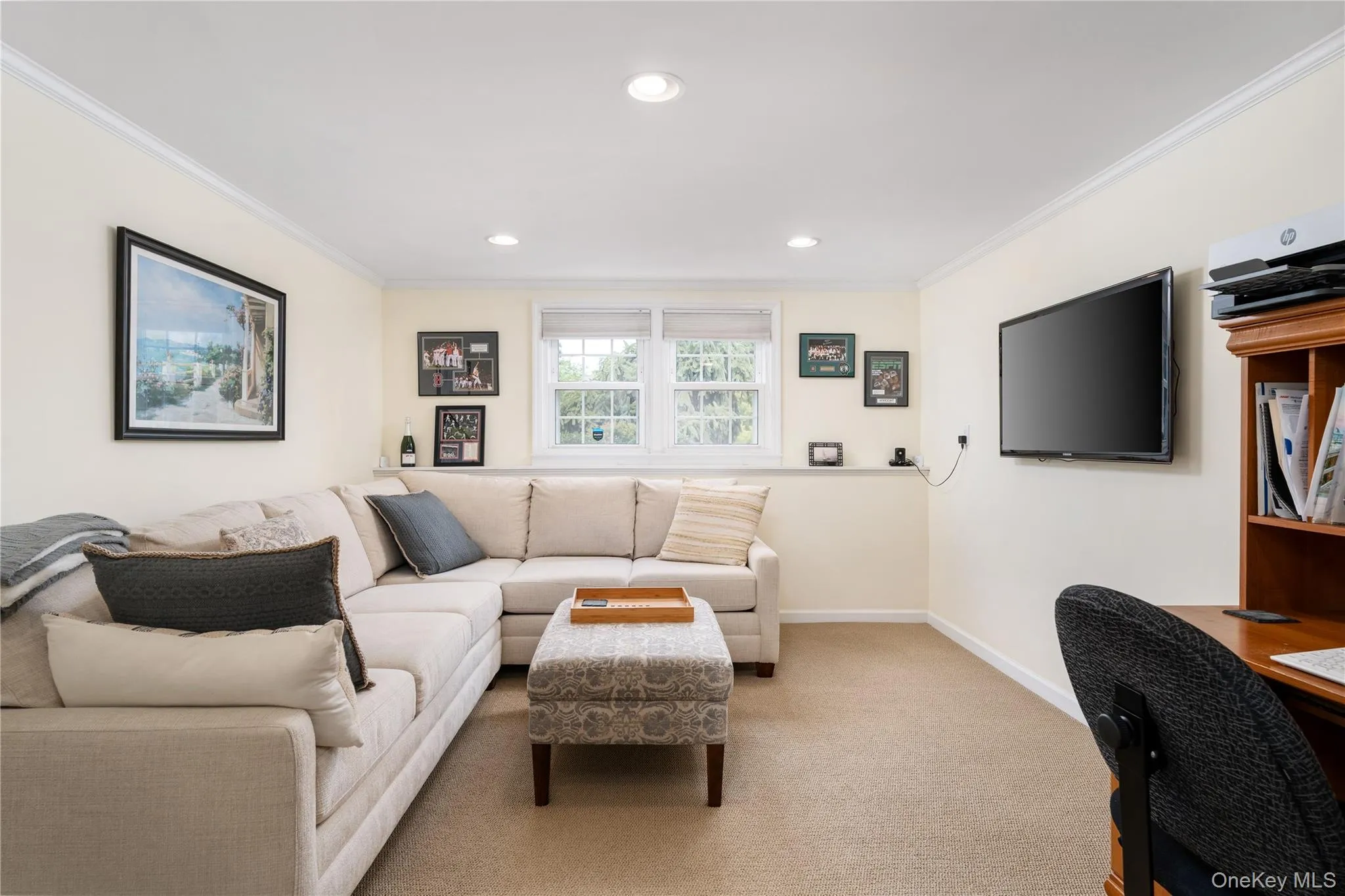 Recessed lighting, door to laundry room and garage Recessed lighting, door to laundry room and garage