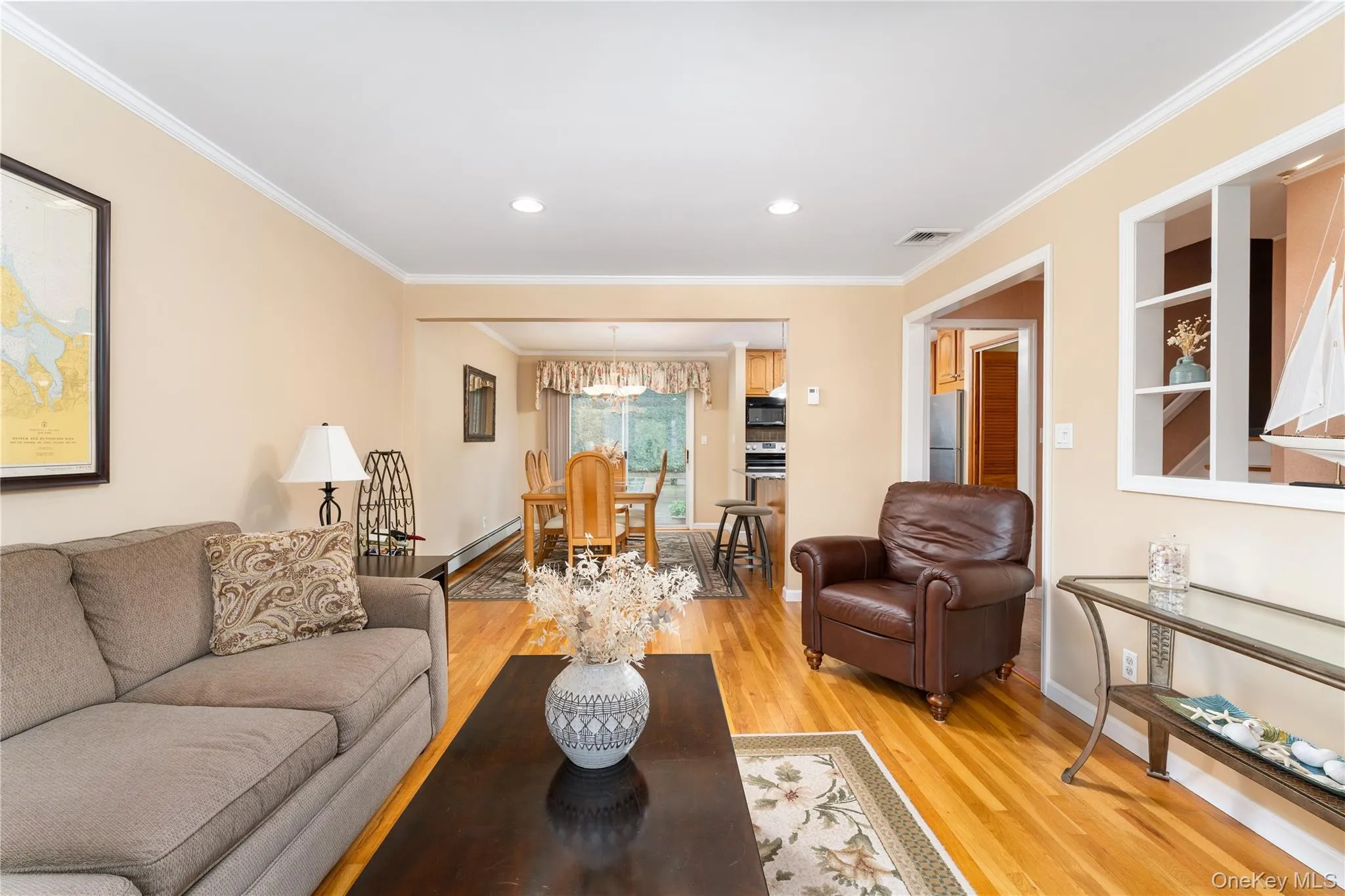 Open space between the living room and the formal dining room Open space between the living room and the formal dining room