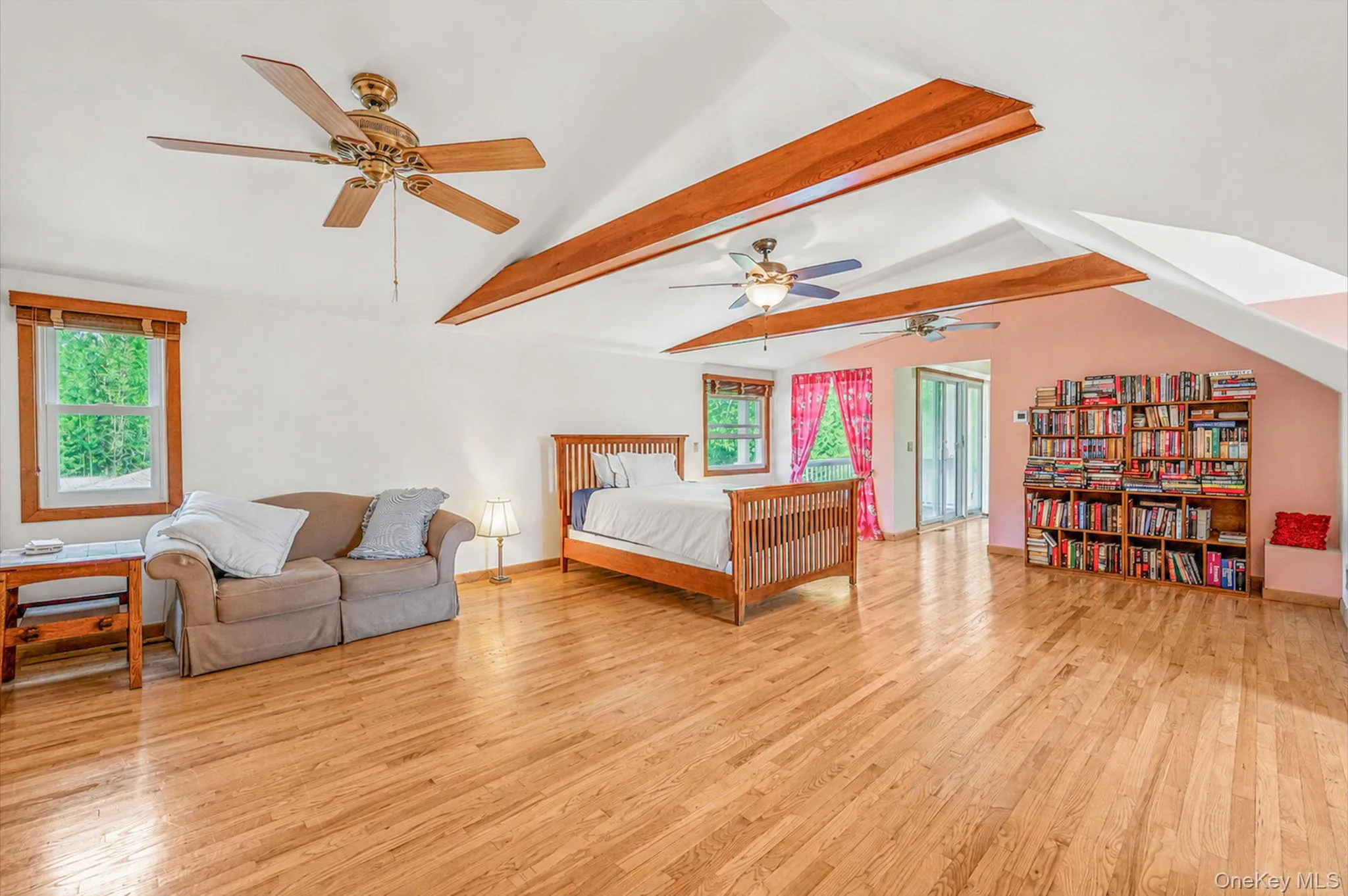 Enormous Primary En-Suite, HW Floors, Exposed Beams, 2 Walk In Closets, Balcony, En-Suite Bath Enormous Primary En-Suite, HW Floors, Exposed Beams, 2 Walk In Closets, Balcony, En-Suite Bath