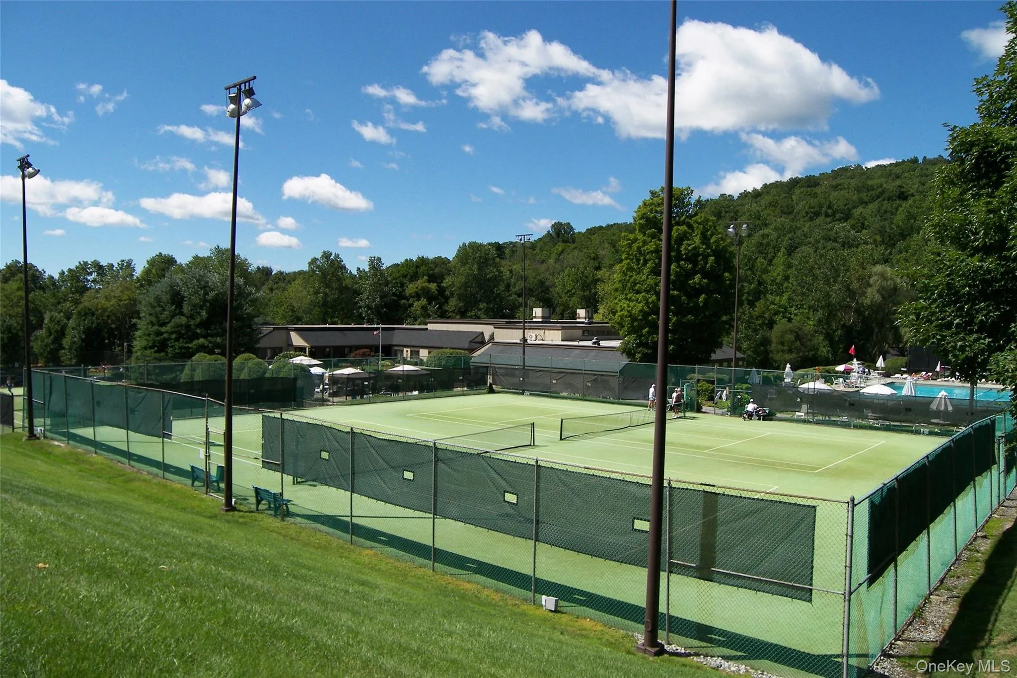 One of several tenniscourts One of several tenniscourts