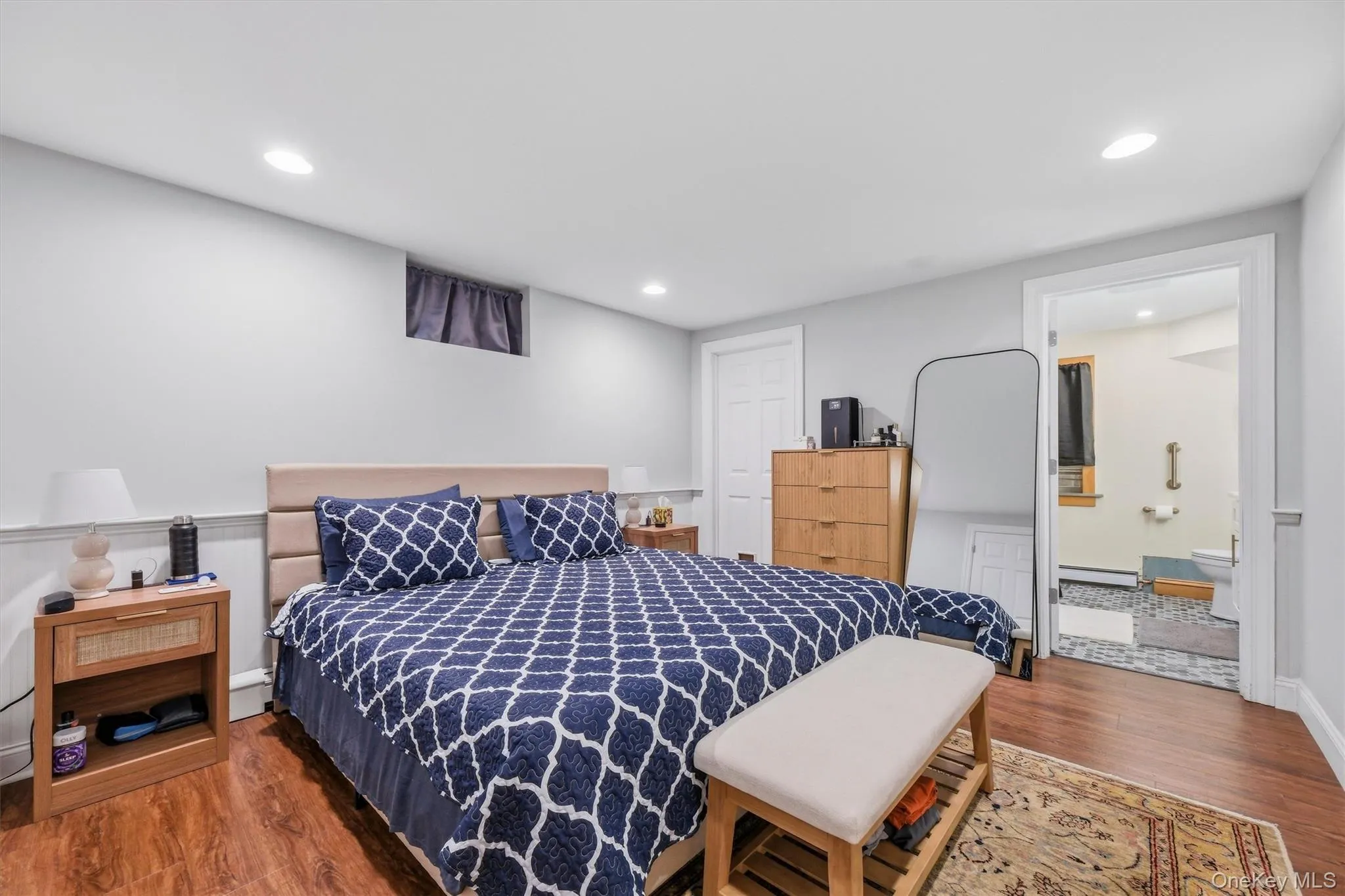 Lower-level guest room. Lower-level guest room.
