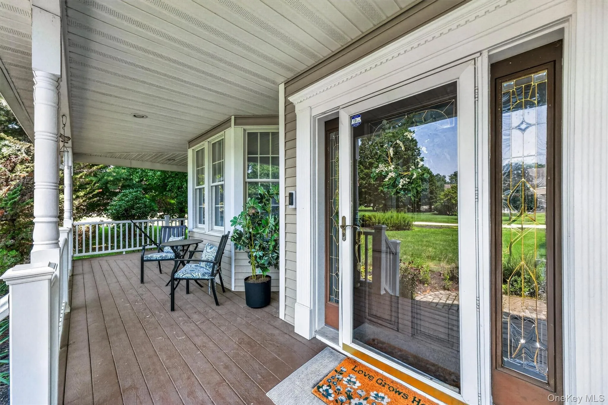 A charming wraparound rocking-chair porch provides the perfect spot to relax and unwind. A charming wraparound rocking-chair porch provides the perfect spot to relax and unwind.