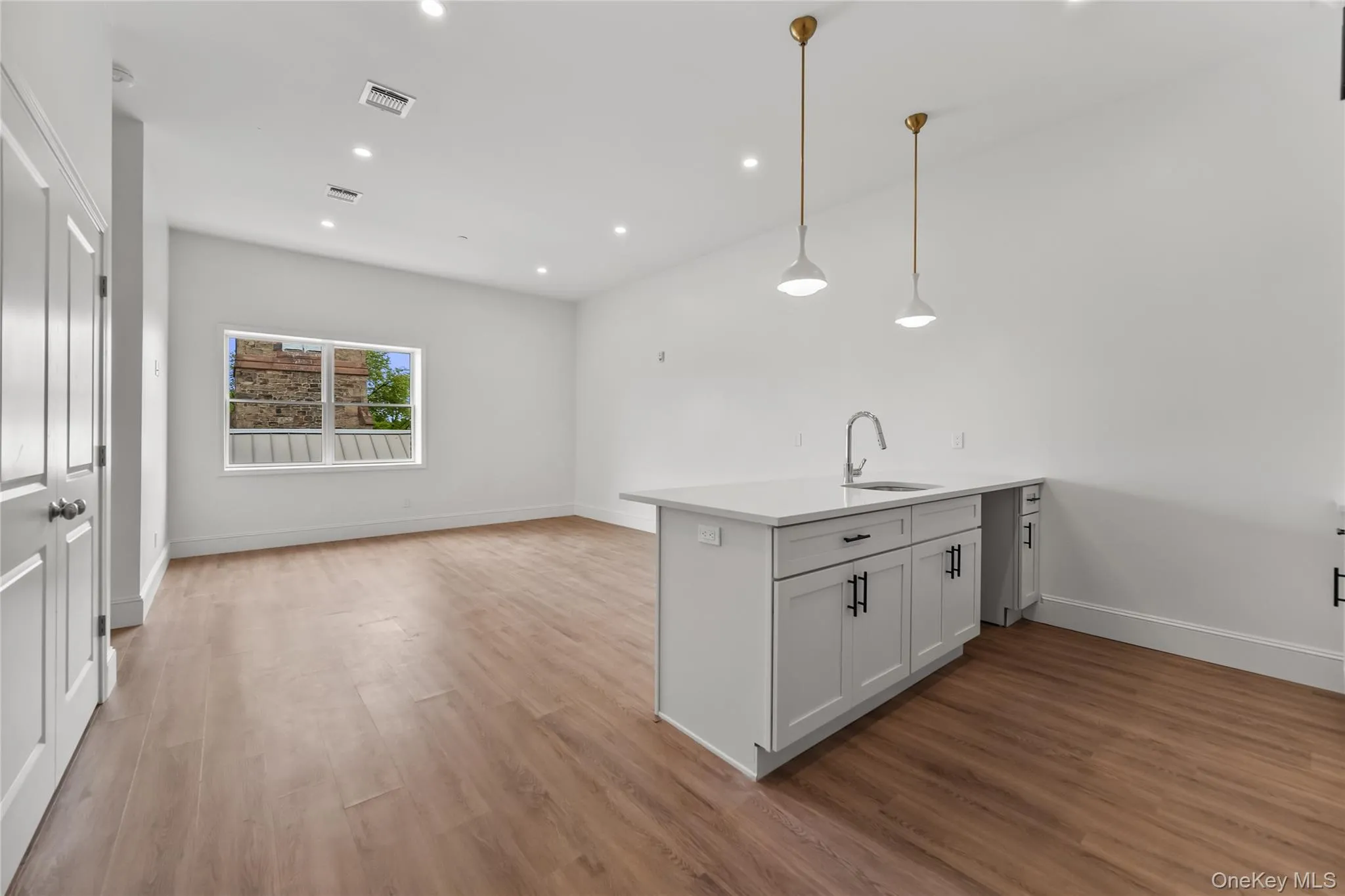 Open concept Kitchen with an Island and spacious Living Room Open concept Kitchen with an Island and spacious Living Room
