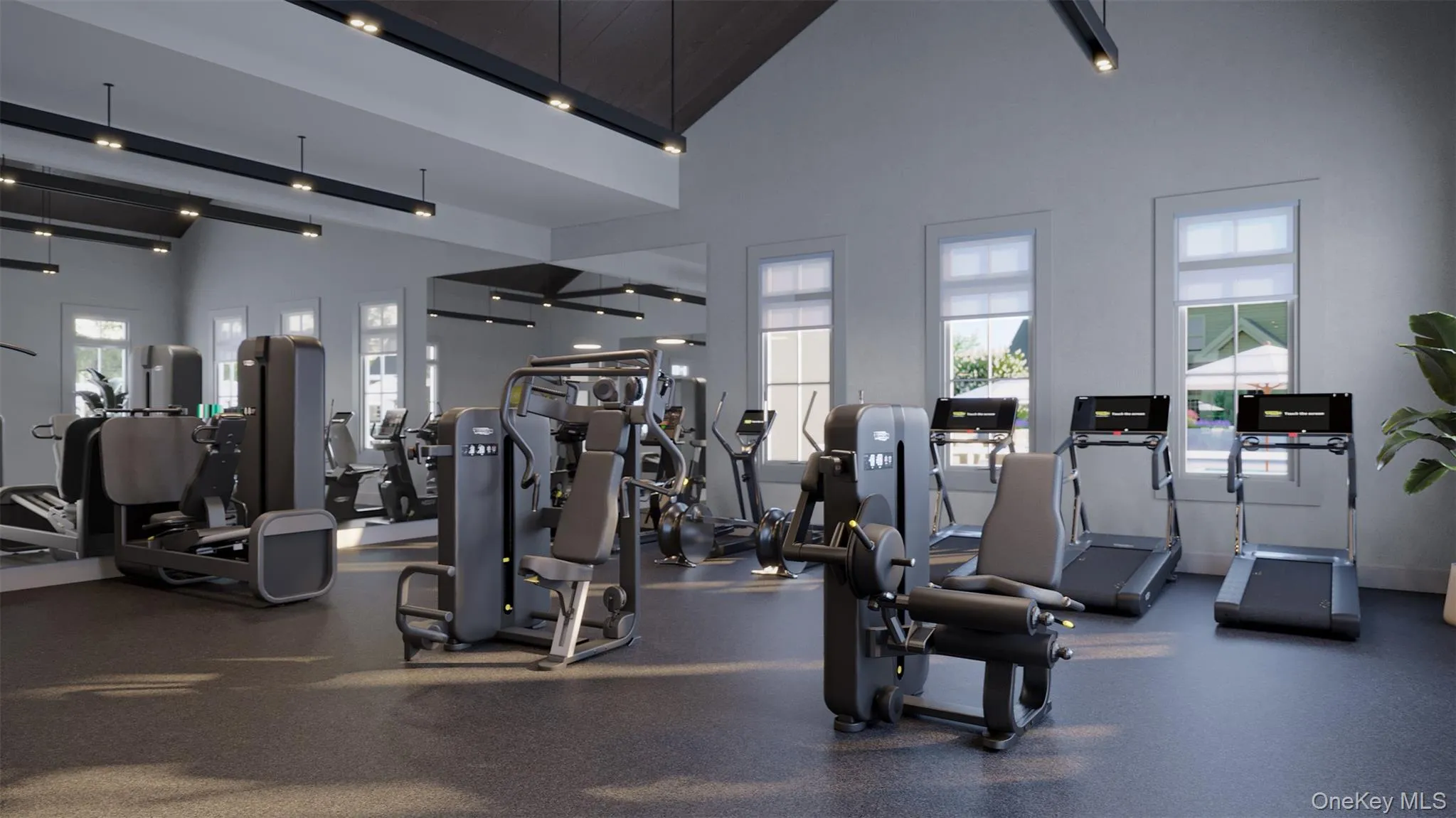 Clubhouse Fitness Center rendering Clubhouse Fitness Center rendering