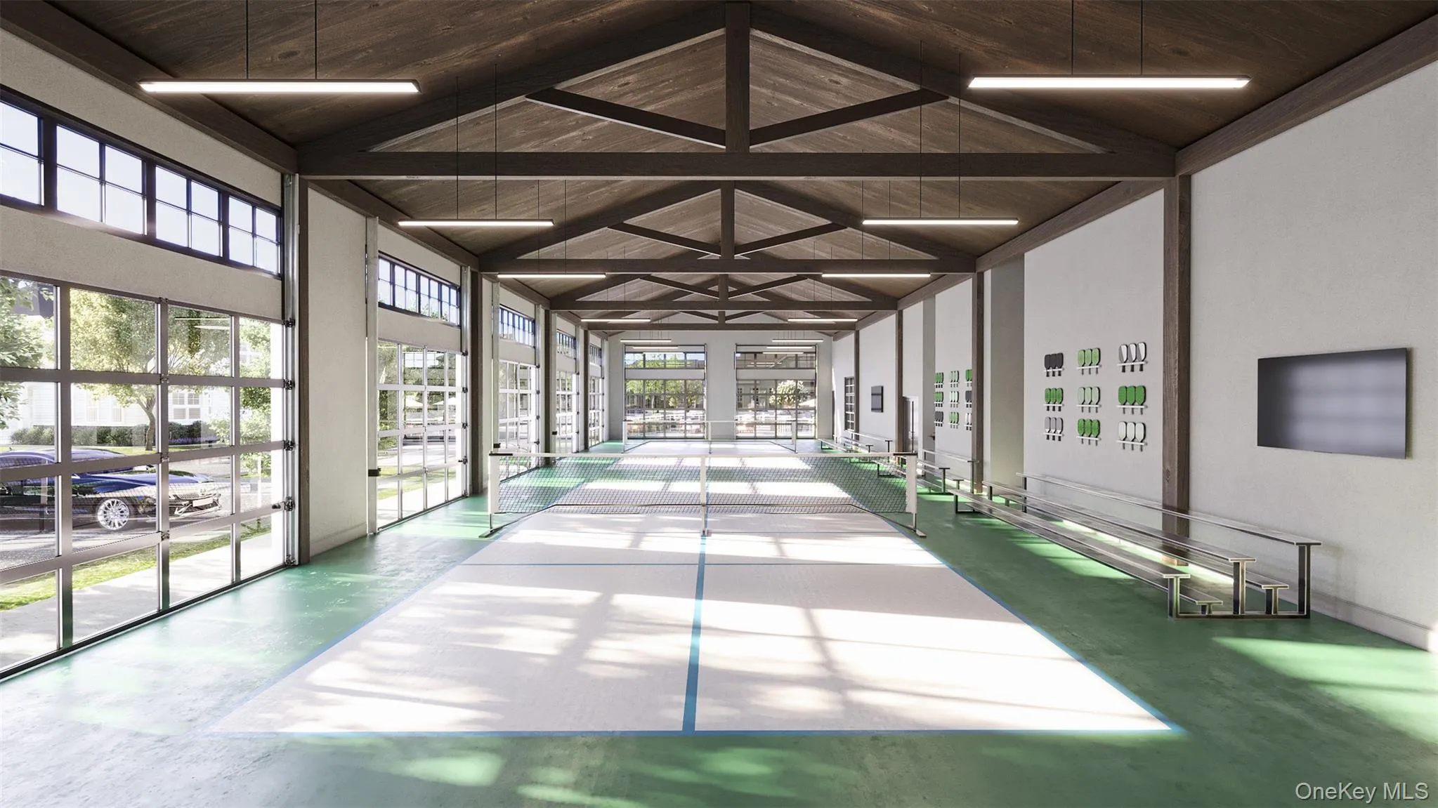 Clubhouse Indoor Pickleball Courts rendering Clubhouse Indoor Pickleball Courts rendering