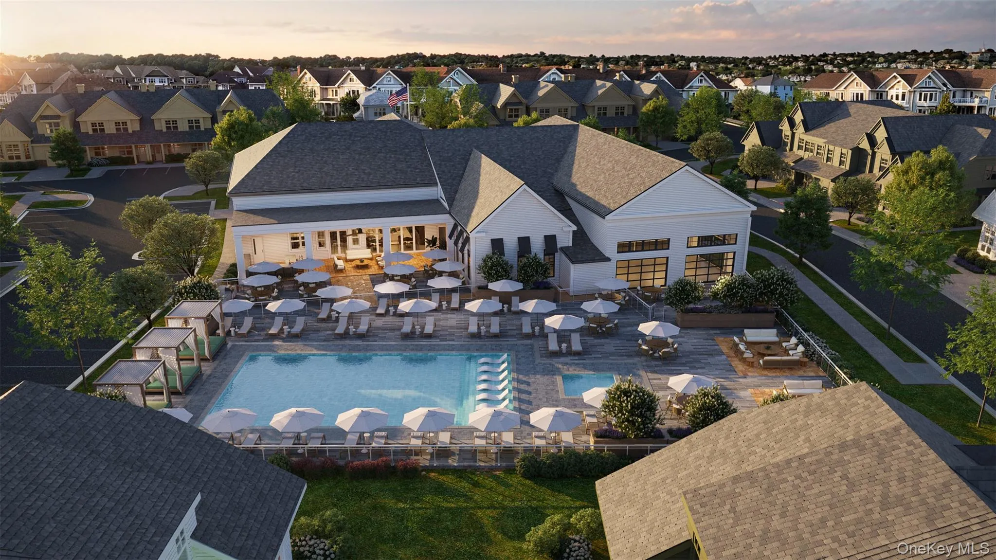 Clubhouse Pool rendering Clubhouse Pool rendering