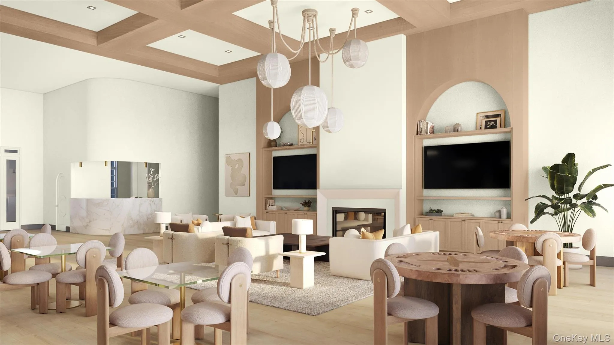 Clubhouse Lounge rendering Clubhouse Lounge rendering