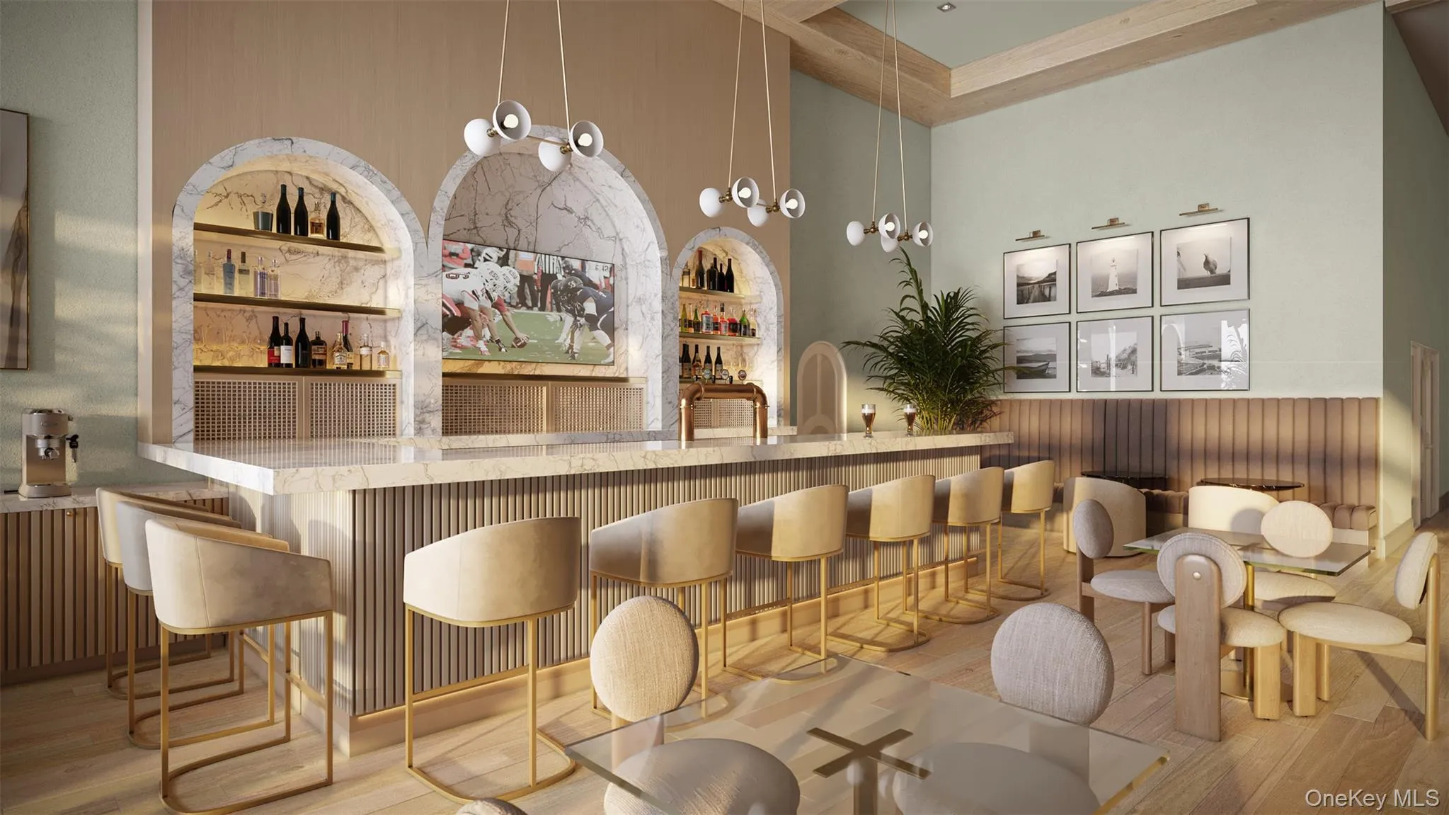 Clubhouse Clubroom rendering Clubhouse Clubroom rendering