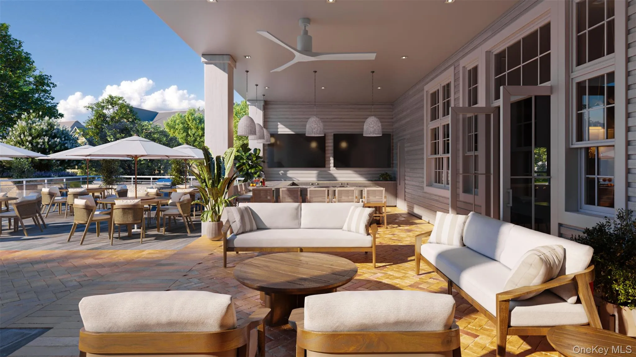 Clubhouse Outdoor Bar rendering Clubhouse Outdoor Bar rendering