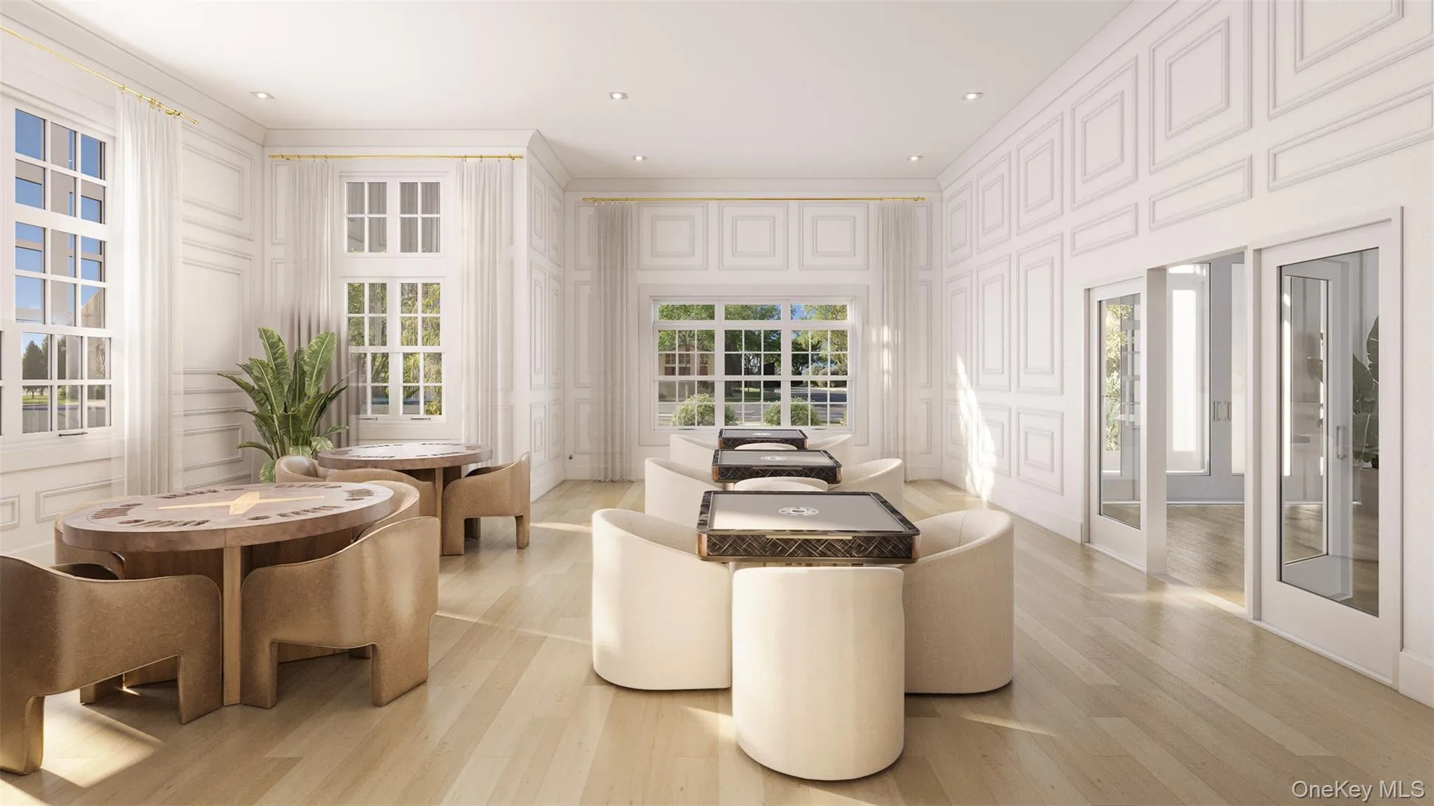 Clubhouse Cardroom rendering Clubhouse Cardroom rendering