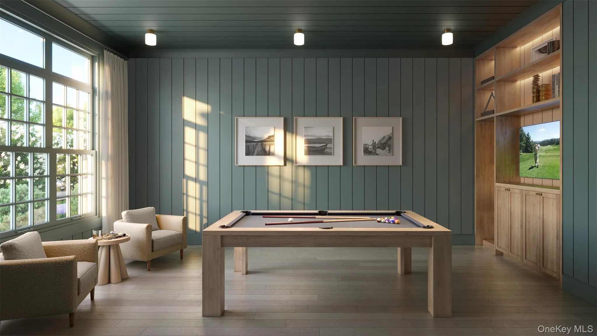 Clubhouse Game Room rendering Clubhouse Game Room rendering