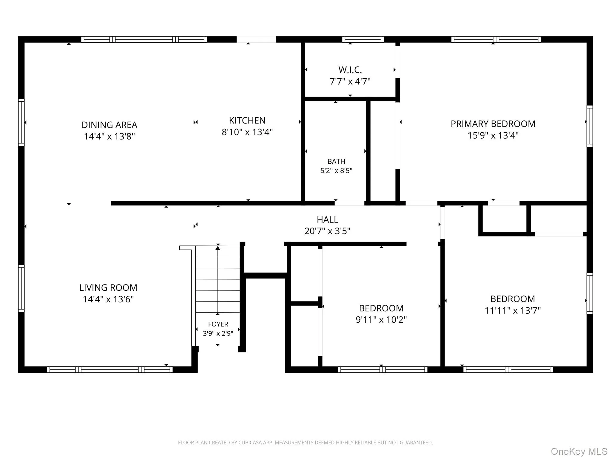 Floor plan showcasing the layout of the 3 bedroom, 1 bathroom unit. Floor plan showcasing the layout of the 3 bedroom, 1 bathroom unit.