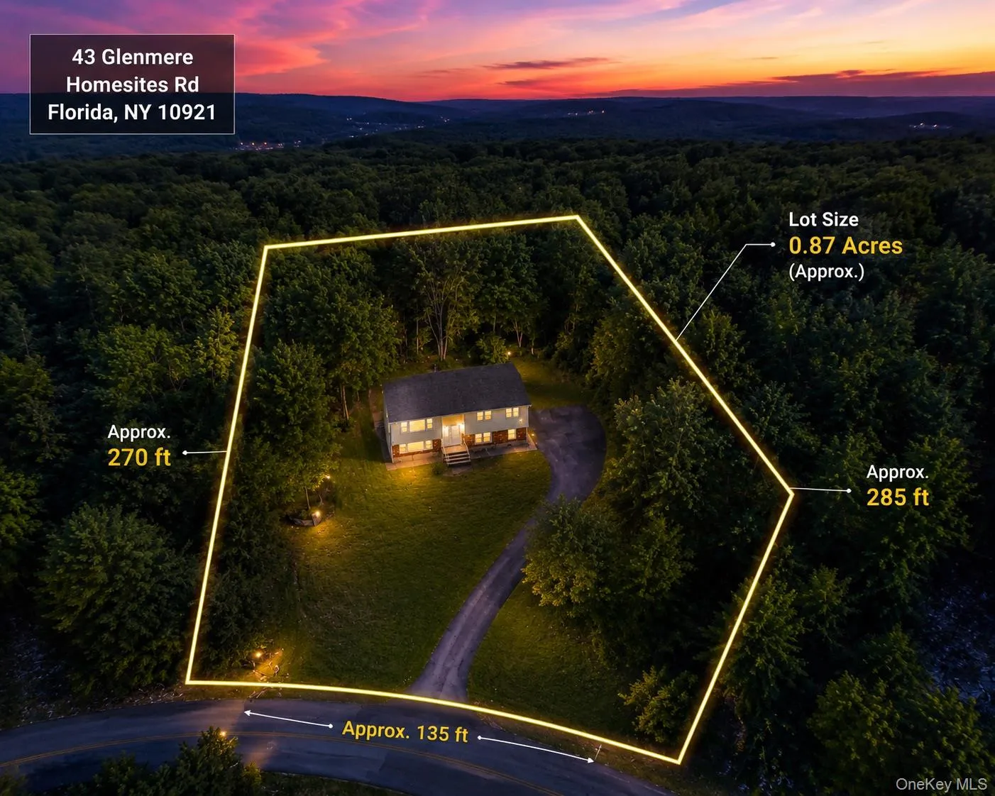 Aerial perspective showcasing a single-family residence situated on an approximate 0.87-acre lot Aerial perspective showcasing a single-family residence situated on an approximate 0.87-acre lot