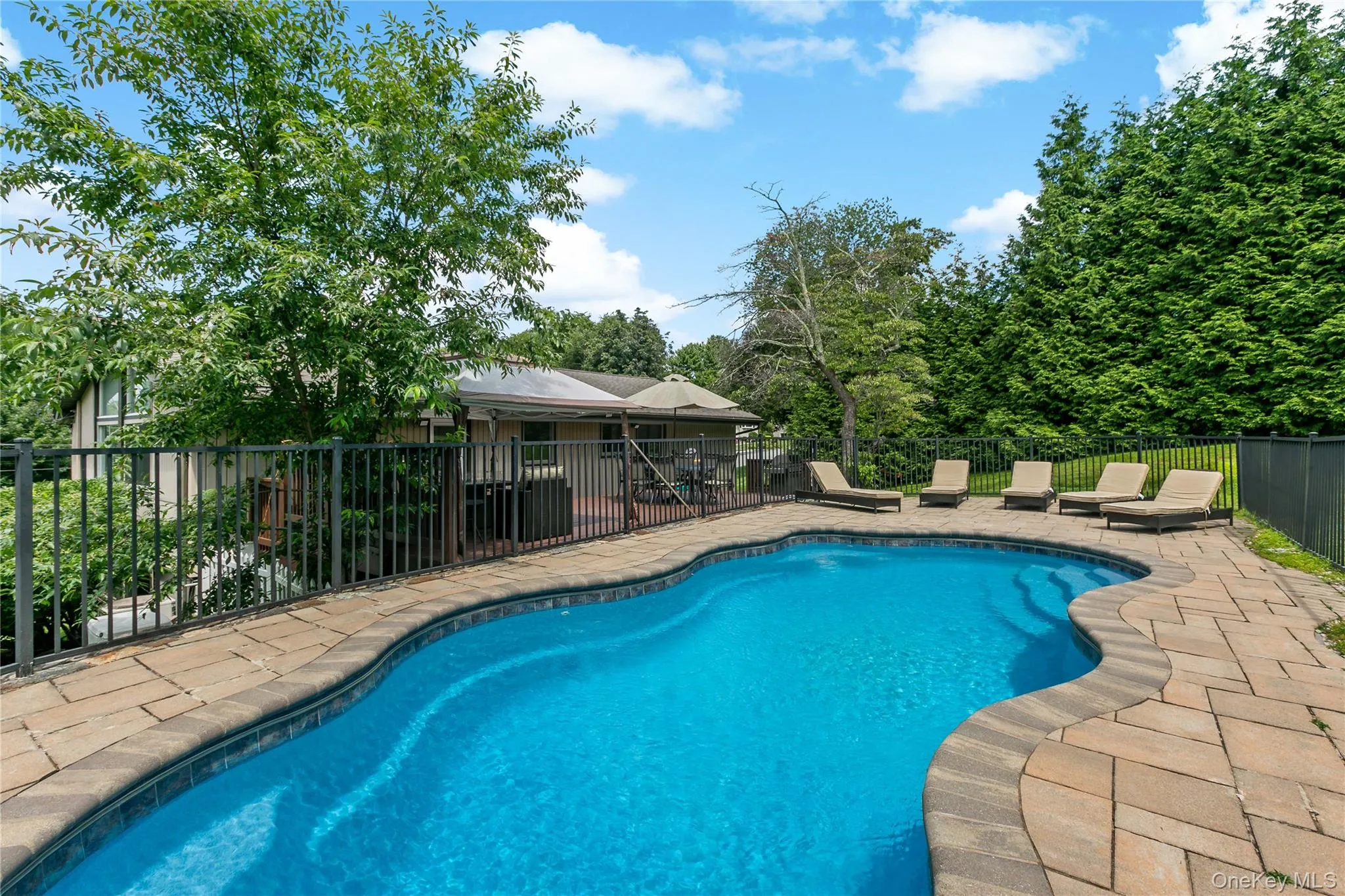 Freeform salt water heated pool. Freeform salt water heated pool.