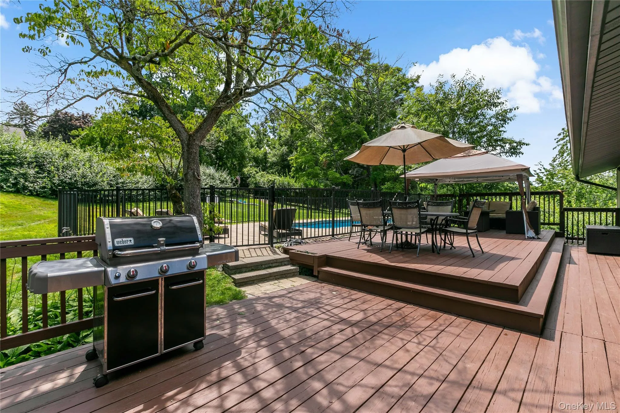 Multi tiered decking. Multi tiered decking.
