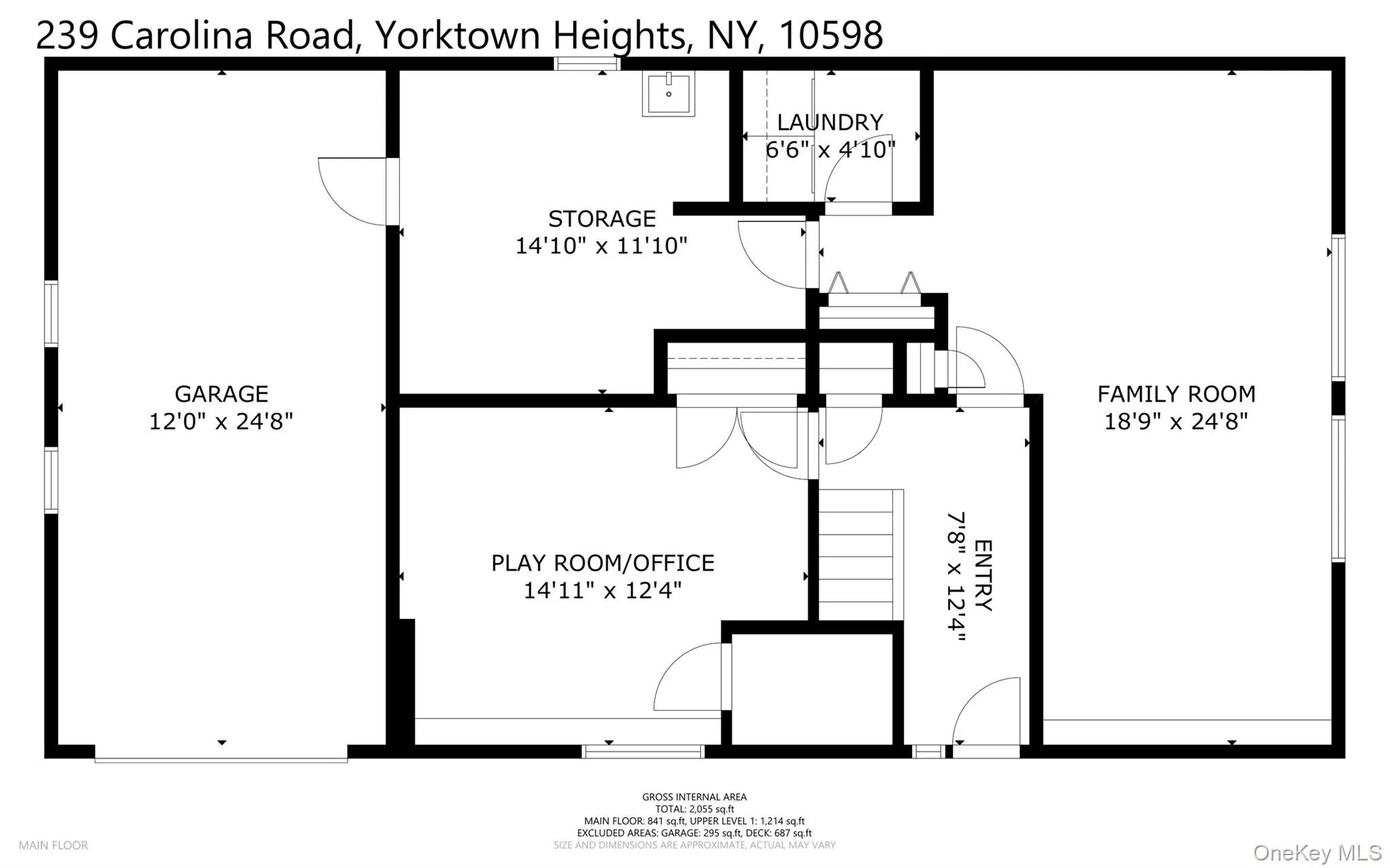 Lower level living area. Lower level living area.