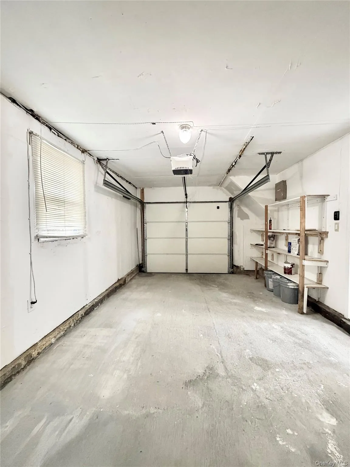 Ample one car garage with interior access. Ample one car garage with interior access.