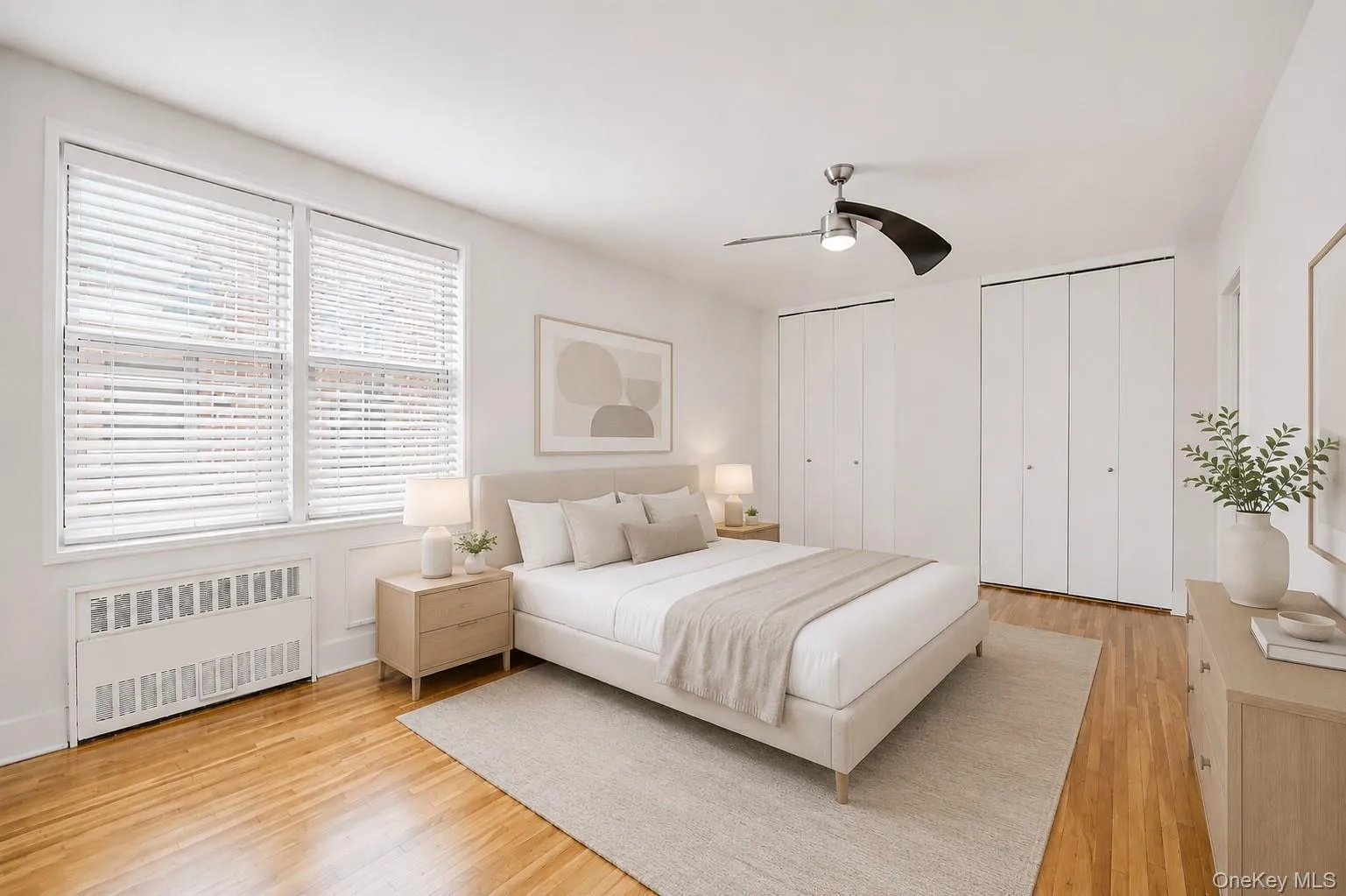 Bedroom virtually staged with furniture Bedroom virtually staged with furniture