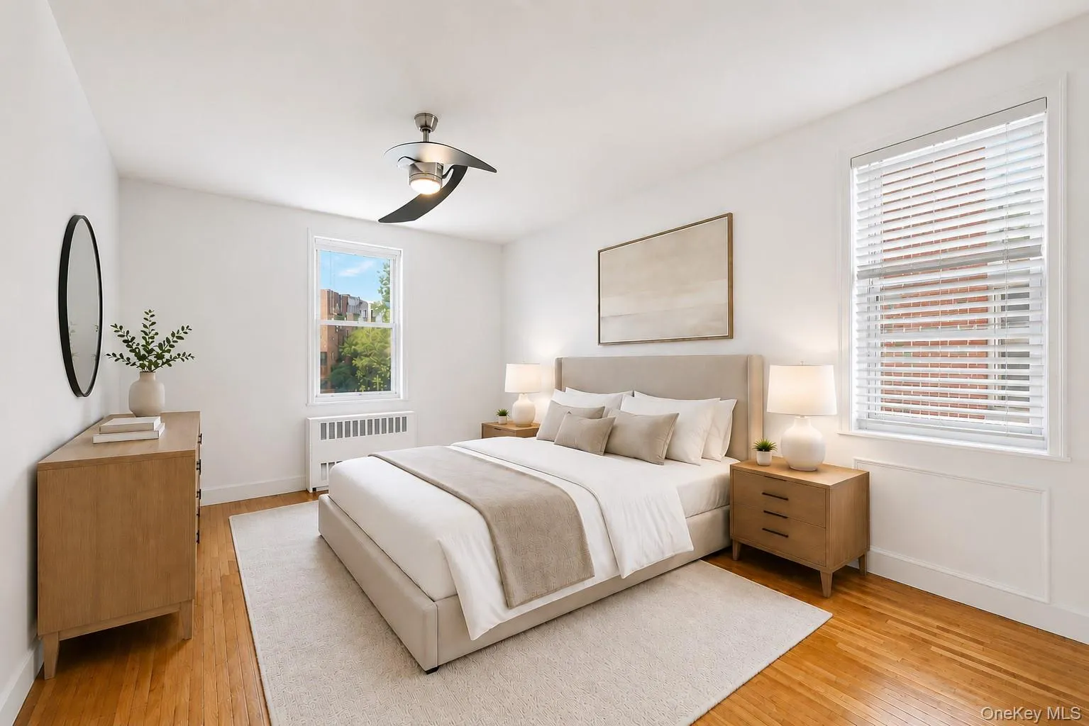 Bedroom virtually staged with furniture Bedroom virtually staged with furniture