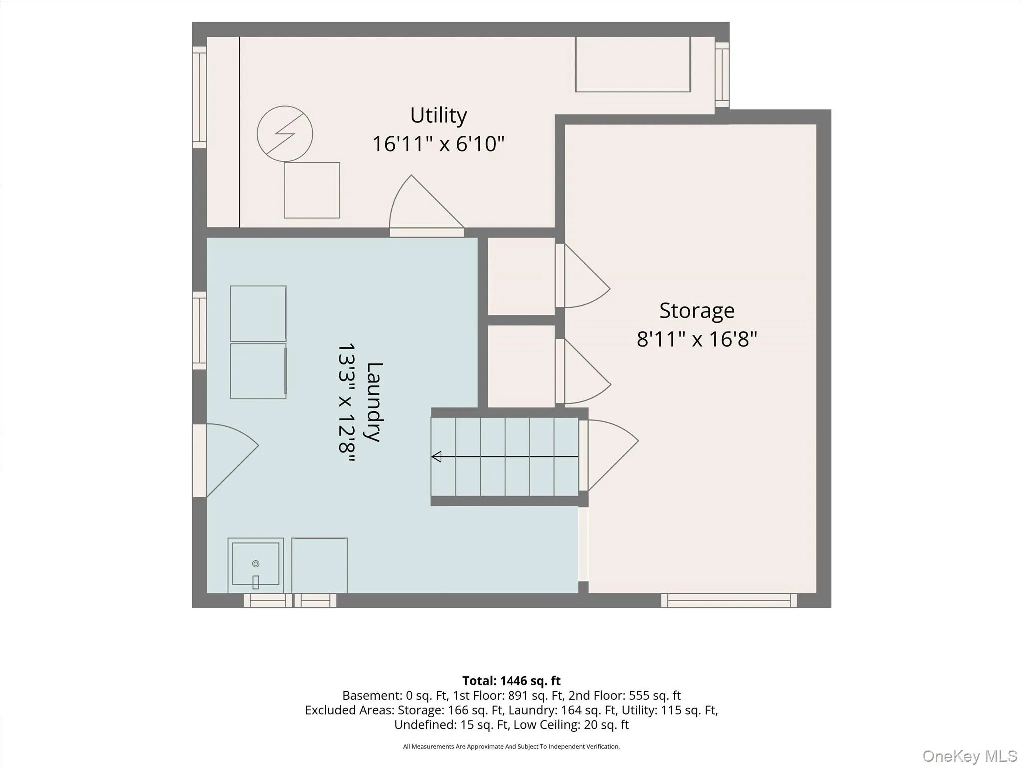 Lower level- Storage area. New owner could certainly filed a permit and make this a finished room. Lower level- Storage area. New owner could certainly filed a permit and make this a finished room.
