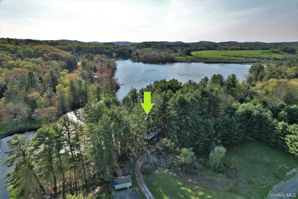 View of property location with a nearby body of water and a heavily wooded area View of property location with a nearby body of water and a heavily wooded area