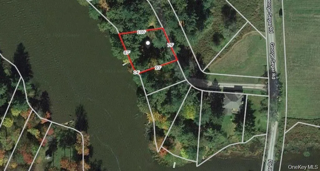 Aerial map of property and surrounding area featuring property boundaries highlighted Aerial map of property and surrounding area featuring property boundaries highlighted